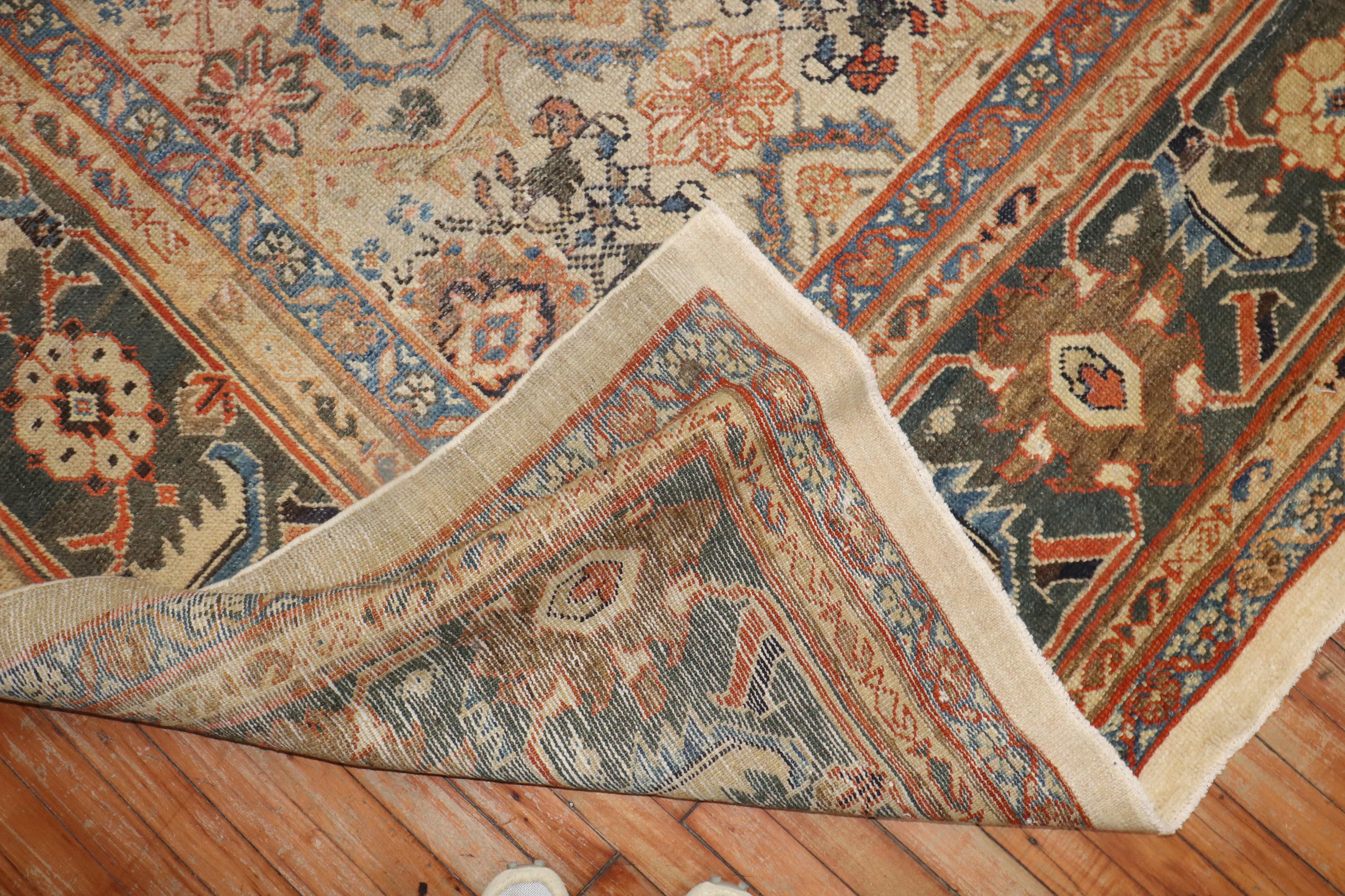 Antiker persischer Mahal-Teppich im Zustand „Relativ gut“ im Angebot in New York, NY