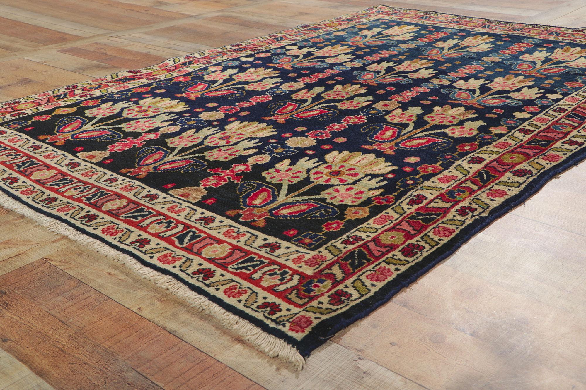 20th Century Antique Persian Mahal Rug, Timeless Elegance Meets Cultivated Beauty
