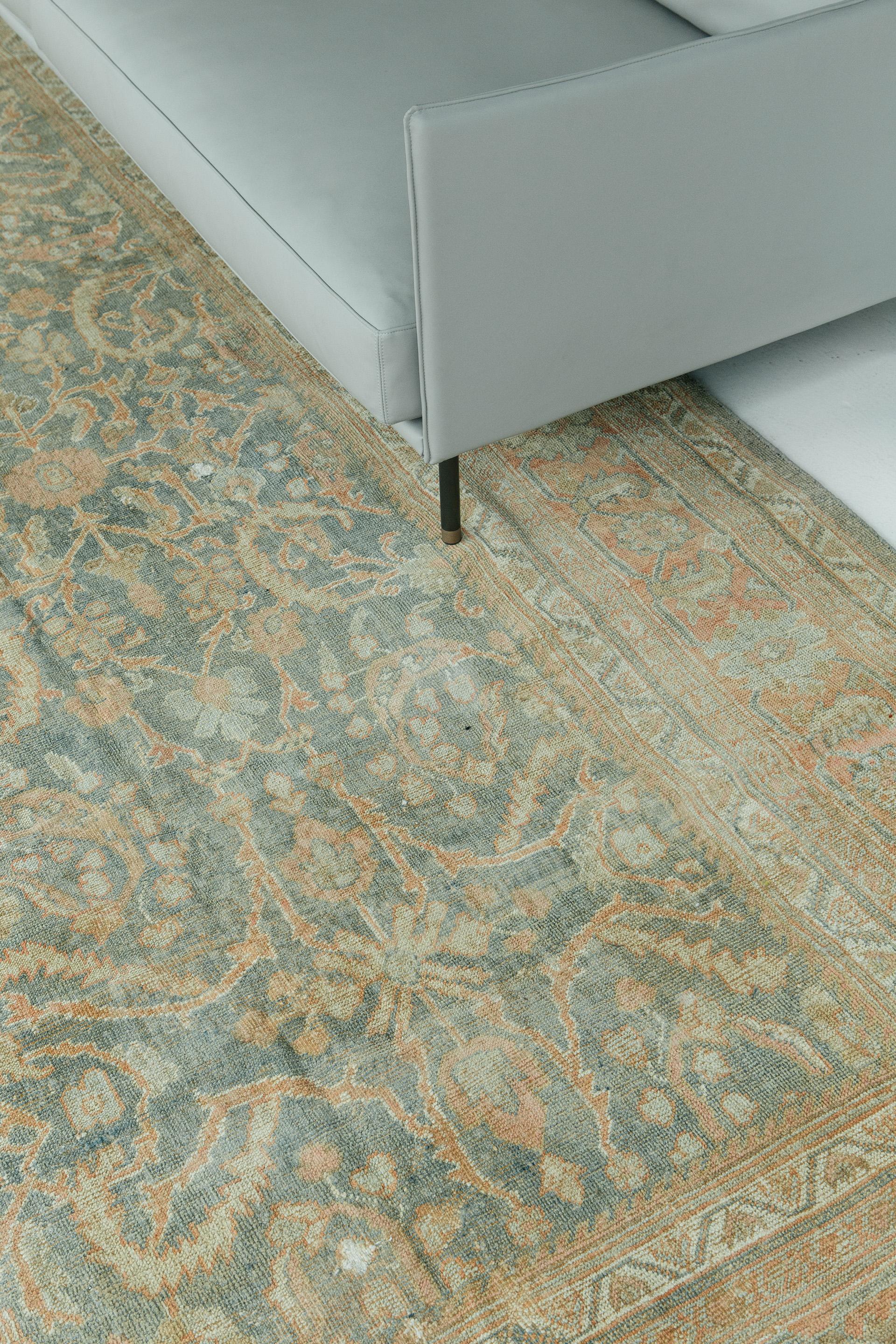 Antiker persischer Mahal-Teppich (Wolle) im Angebot