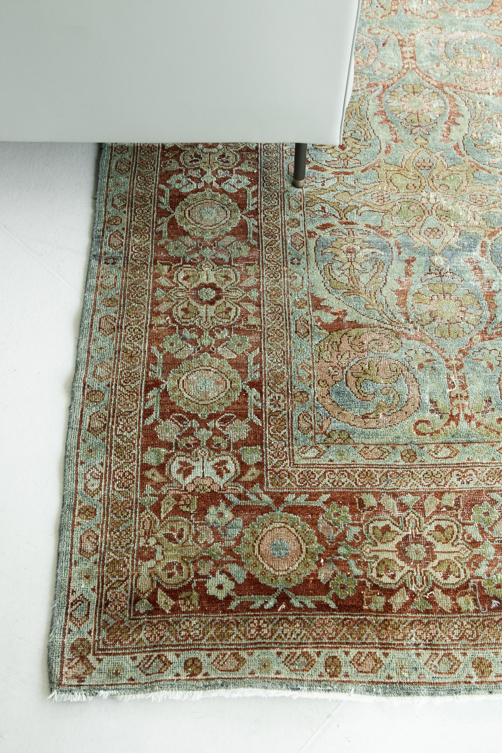 Antique Persian Mahal Rug For Sale 1