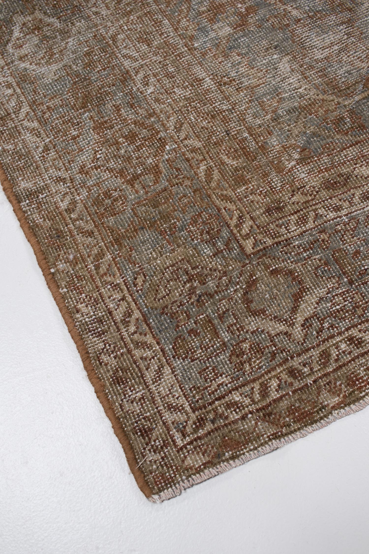 Wool Antique Persian Mahal Rug For Sale