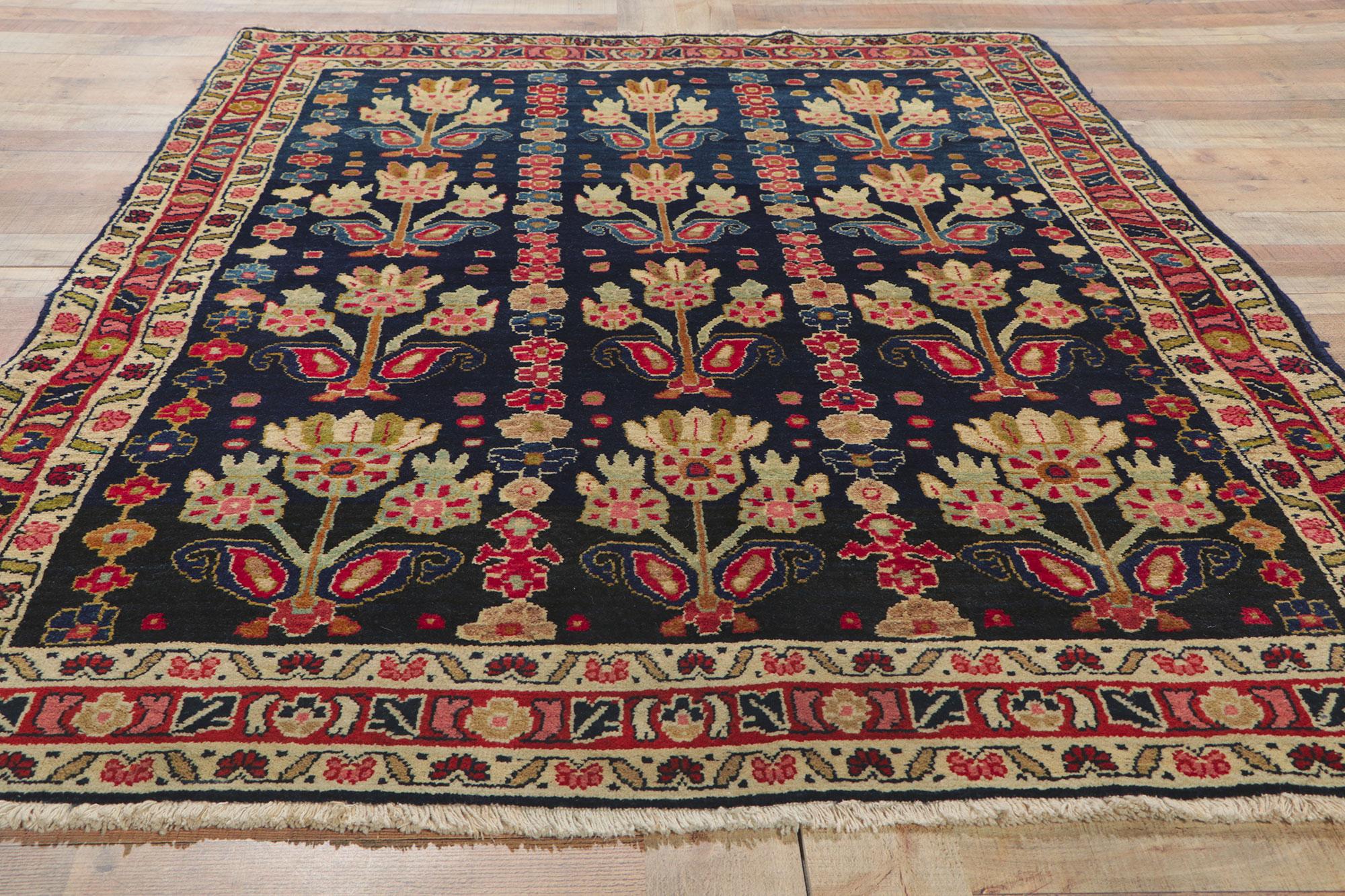 Wool Antique Persian Mahal Rug, Timeless Elegance Meets Cultivated Beauty