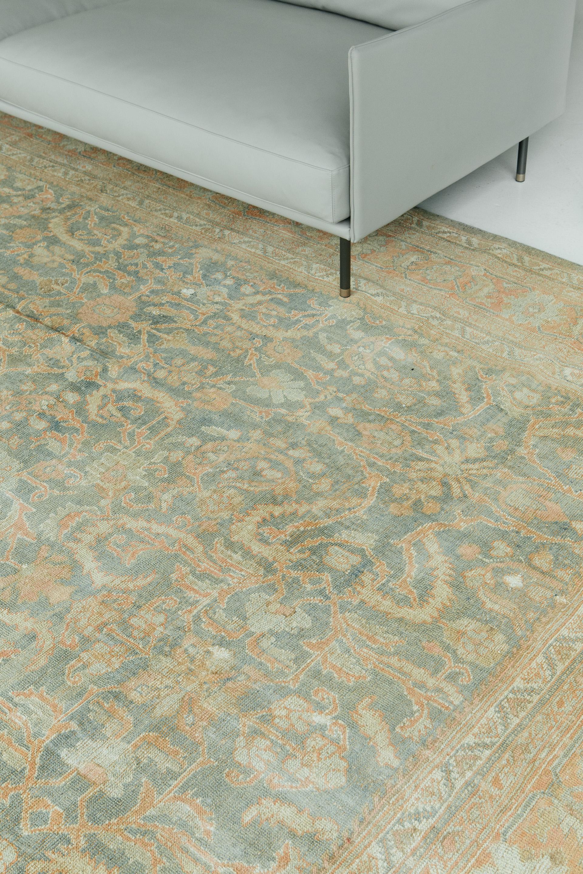 Antiker persischer Mahal-Teppich im Angebot 1