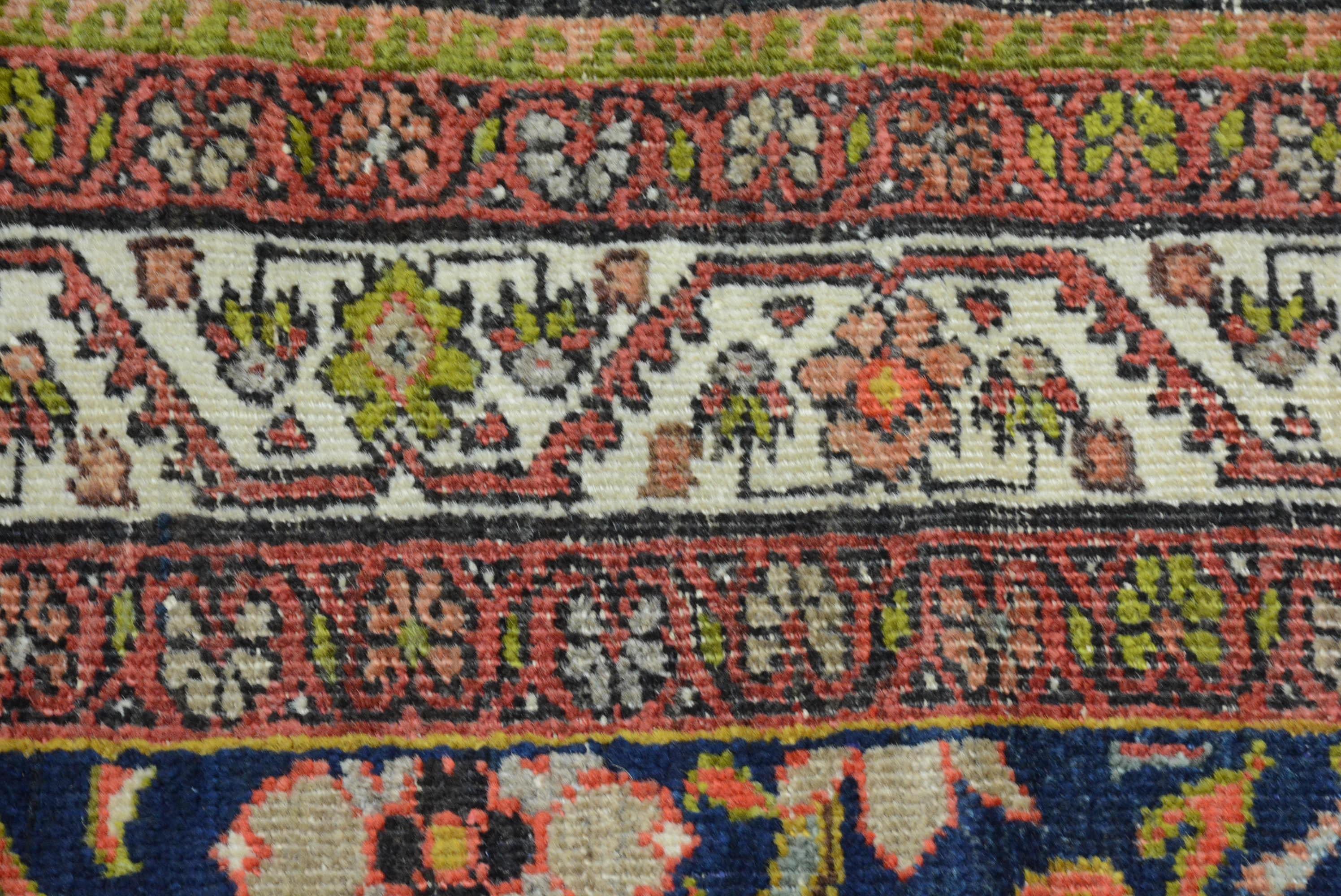Antiker persischer Mahal-Teppich (Wolle) im Angebot