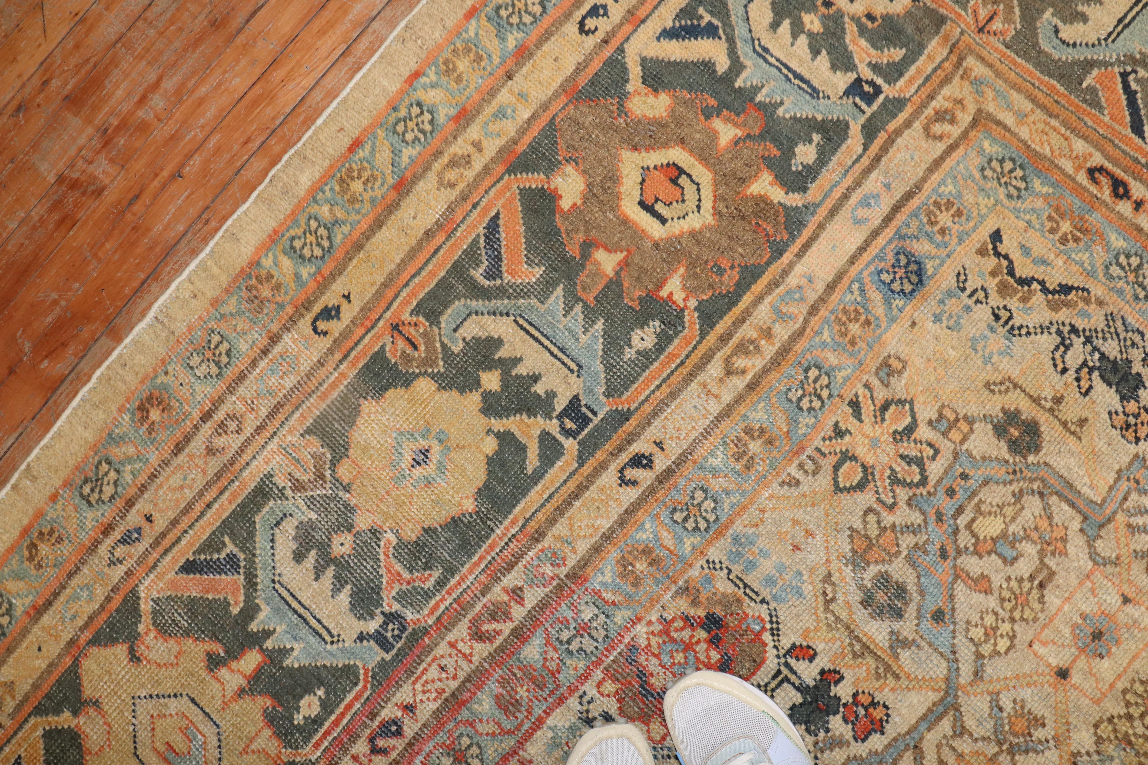 Antiker persischer Mahal-Teppich (Wolle) im Angebot