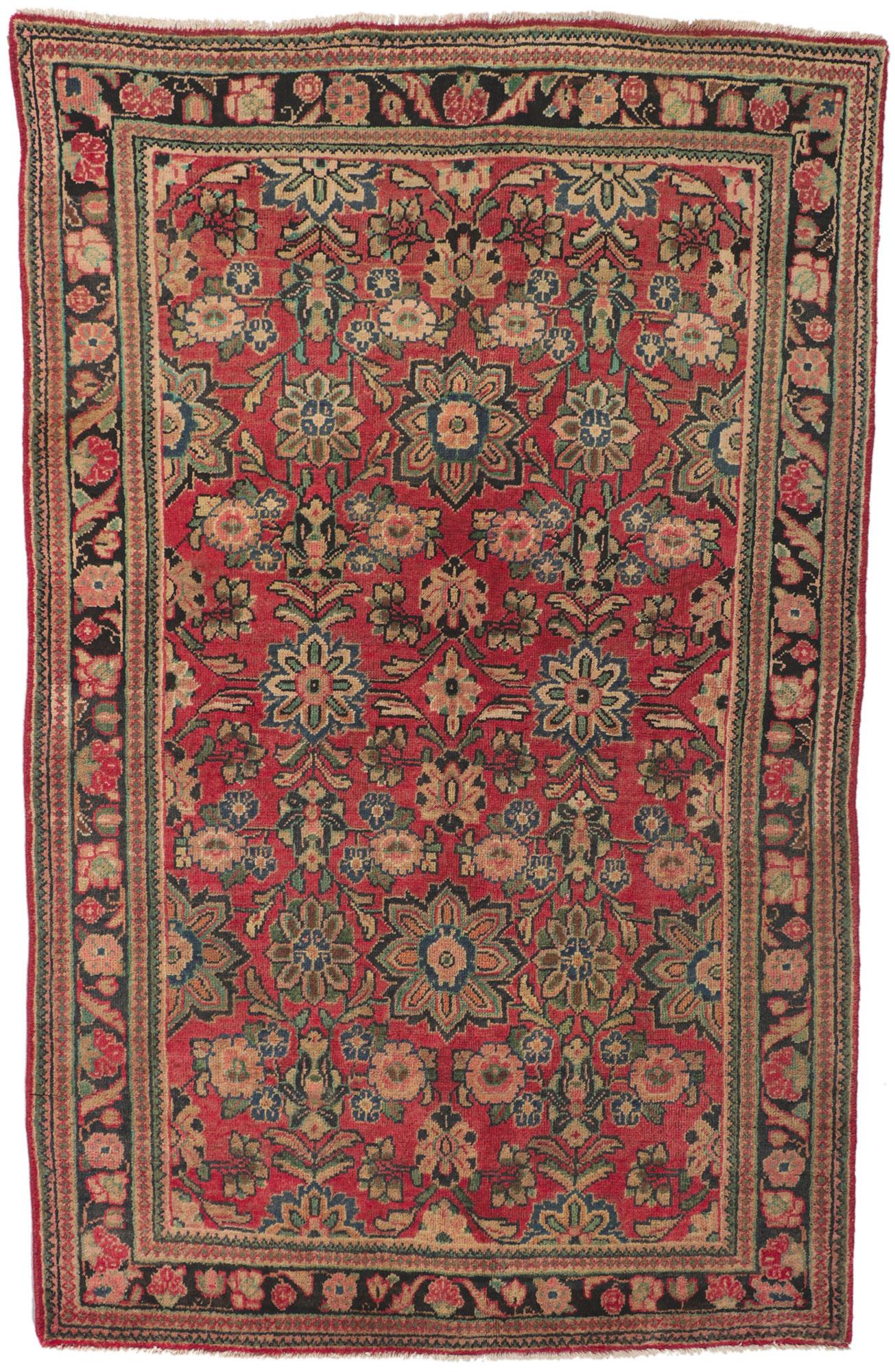 1920's Persian Mahal Carpet with Modern Style For Sale 1