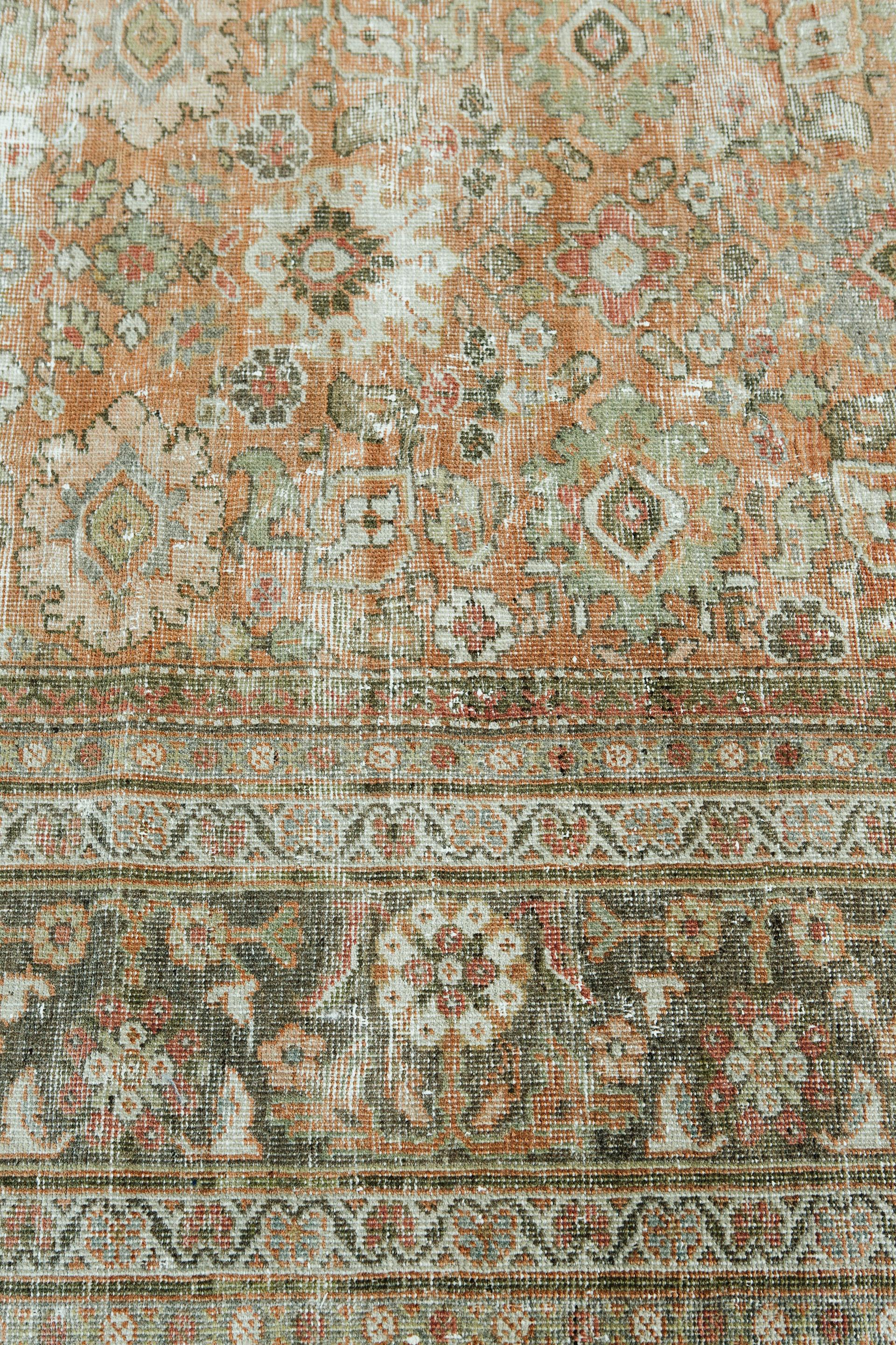 Antique Persian Mahal Rug 3