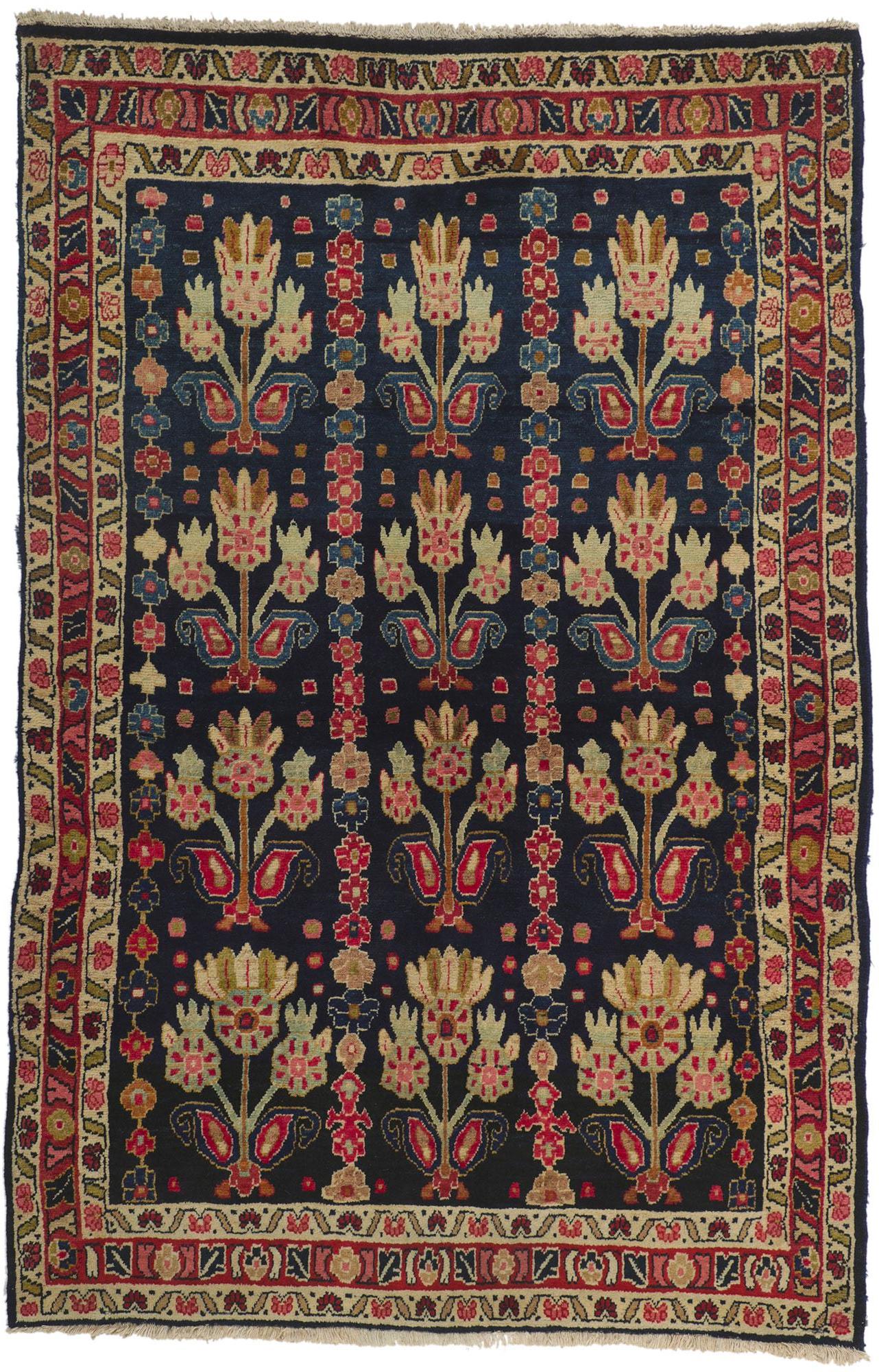 Antique Persian Mahal Rug, Timeless Elegance Meets Cultivated Beauty 2