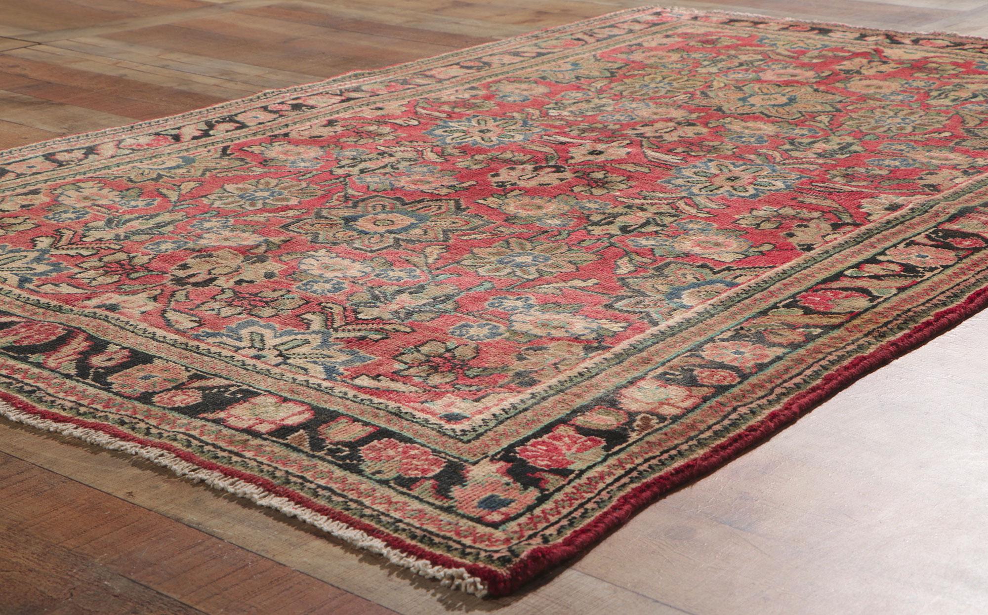 1920's Persian Mahal Carpet with Modern Style For Sale 2