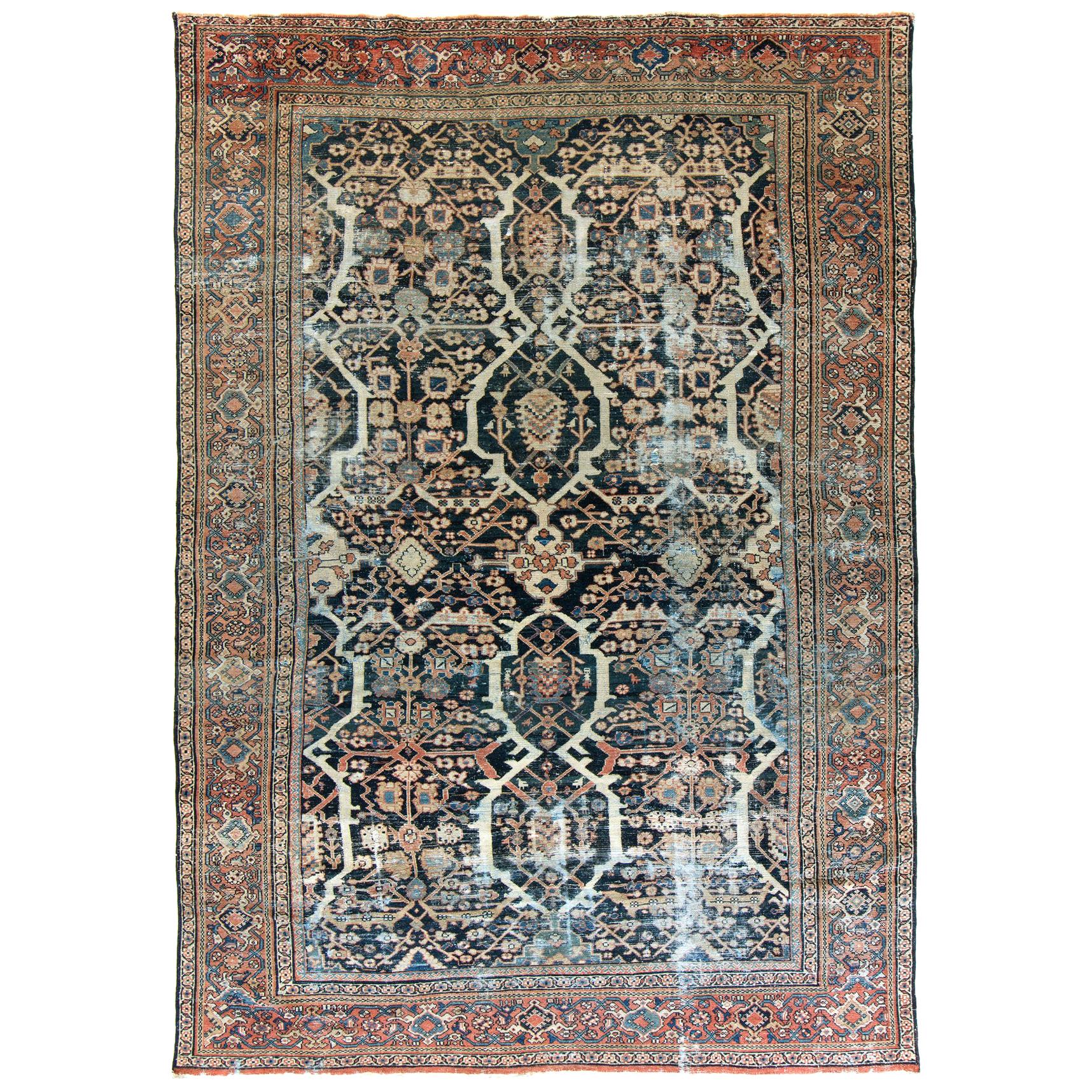 Antique Persian Mahal Rug For Sale