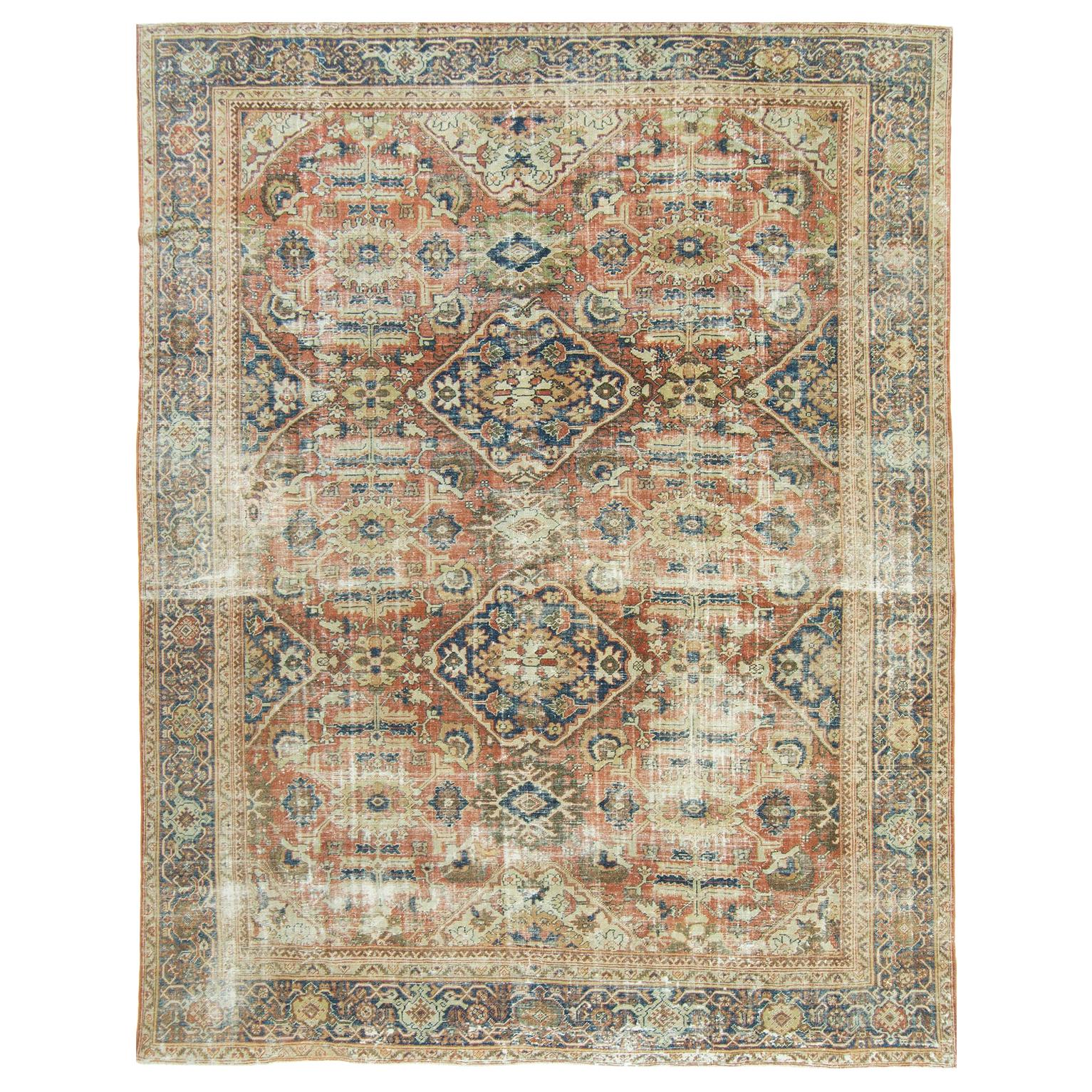 Antique Persian Mahal Rug For Sale