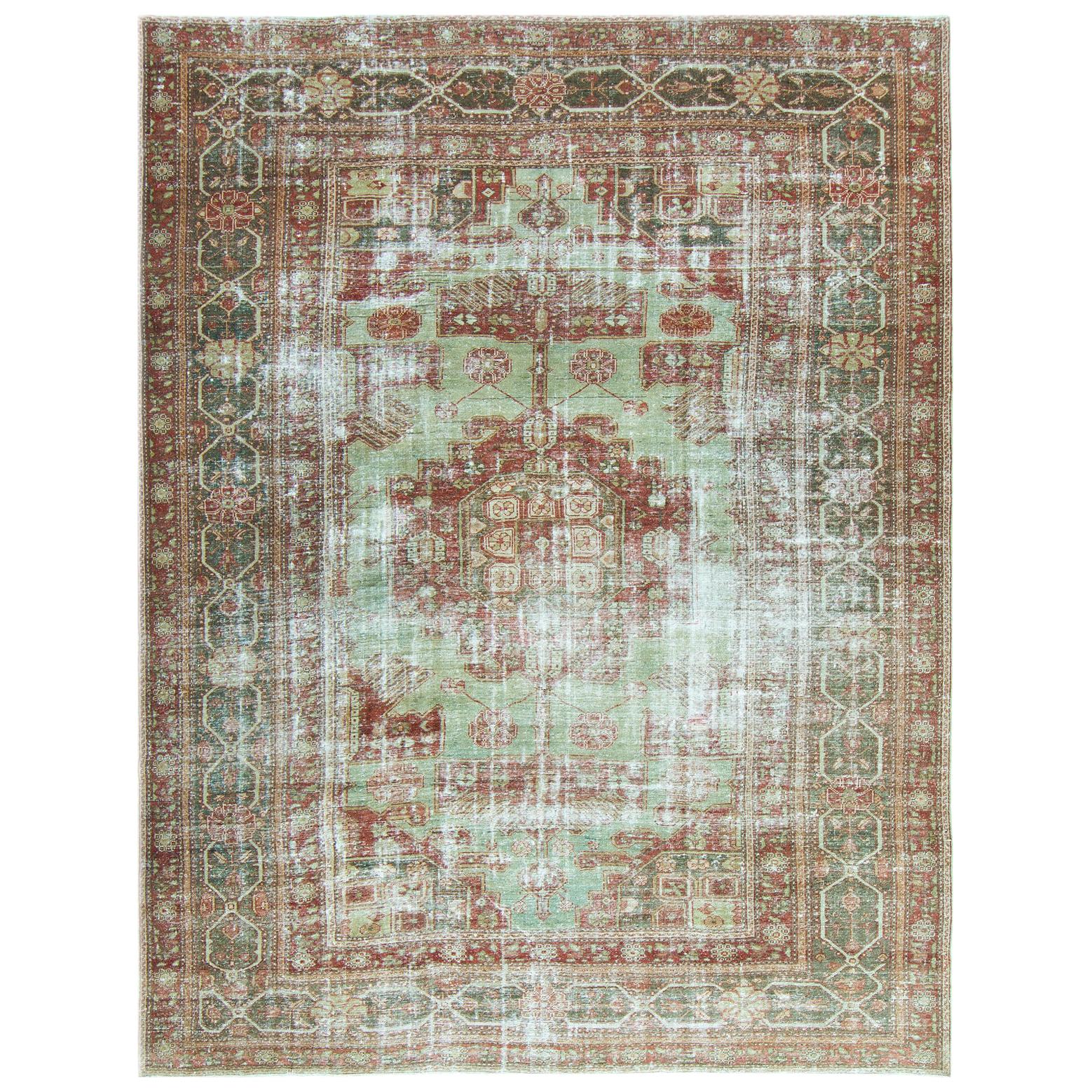 Antique Persian Mahal Rug For Sale