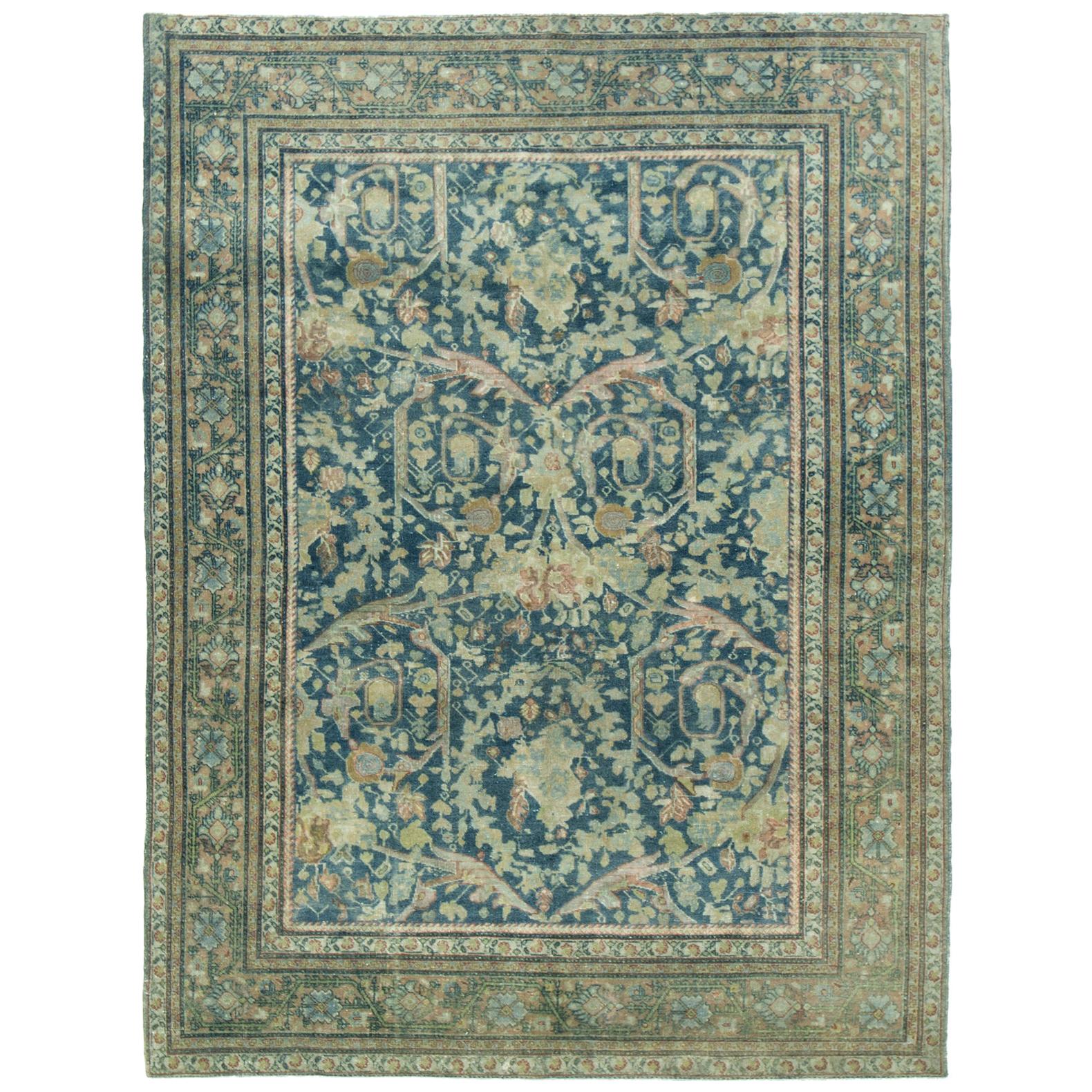 Antique Persian Mahal Rug For Sale at 1stDibs