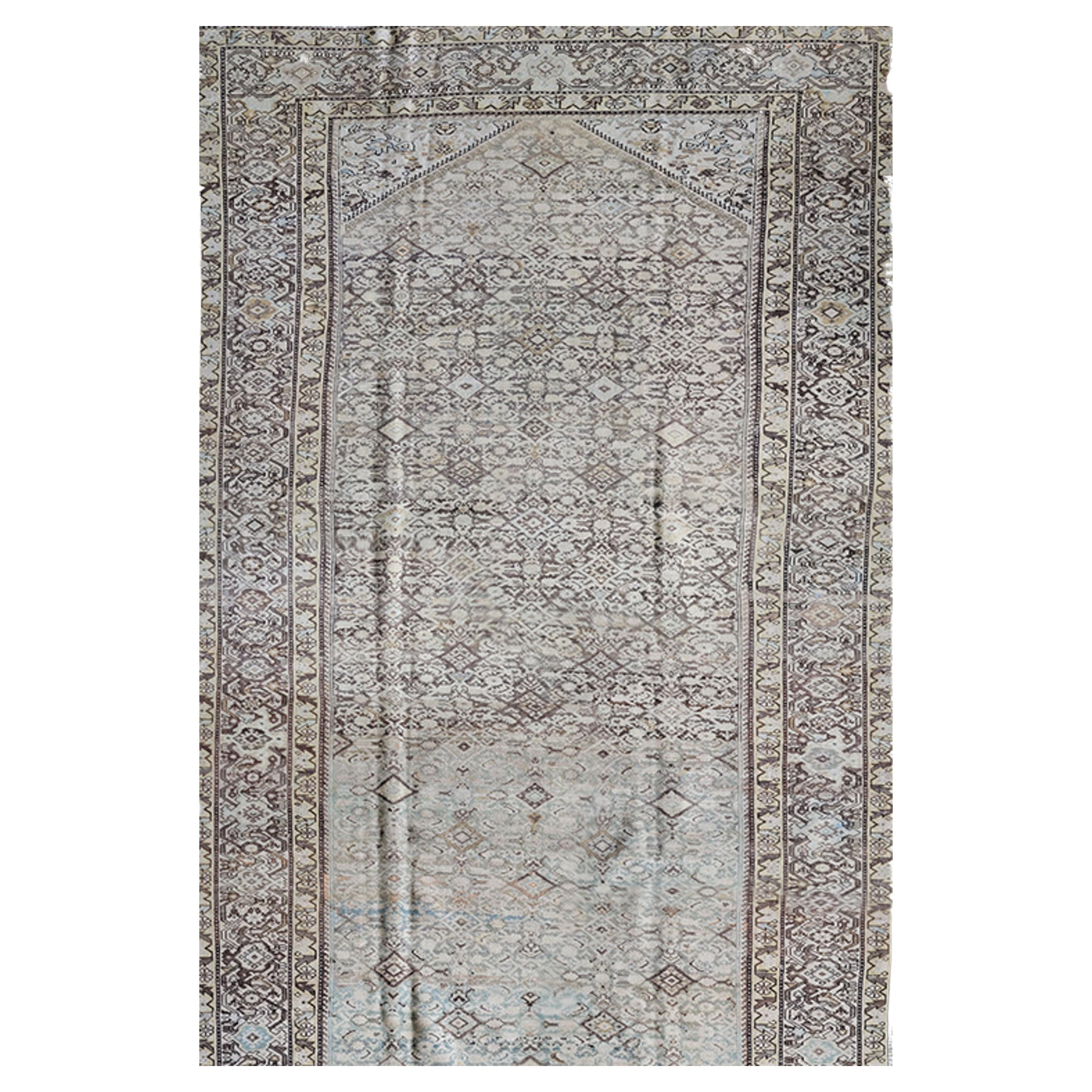 Antique Persian Mahal Rug For Sale