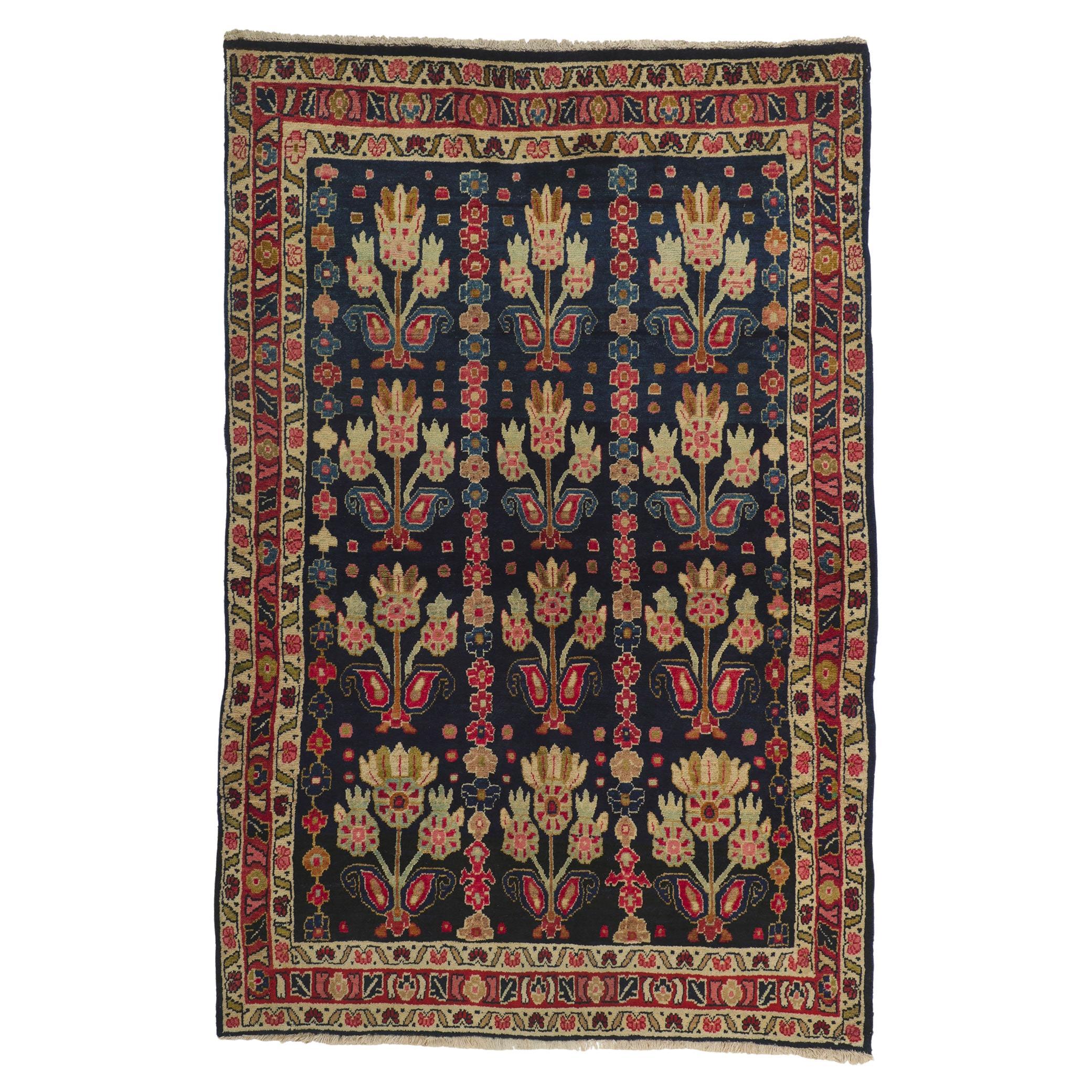 Antique Persian Mahal Rug, Timeless Elegance Meets Cultivated Beauty