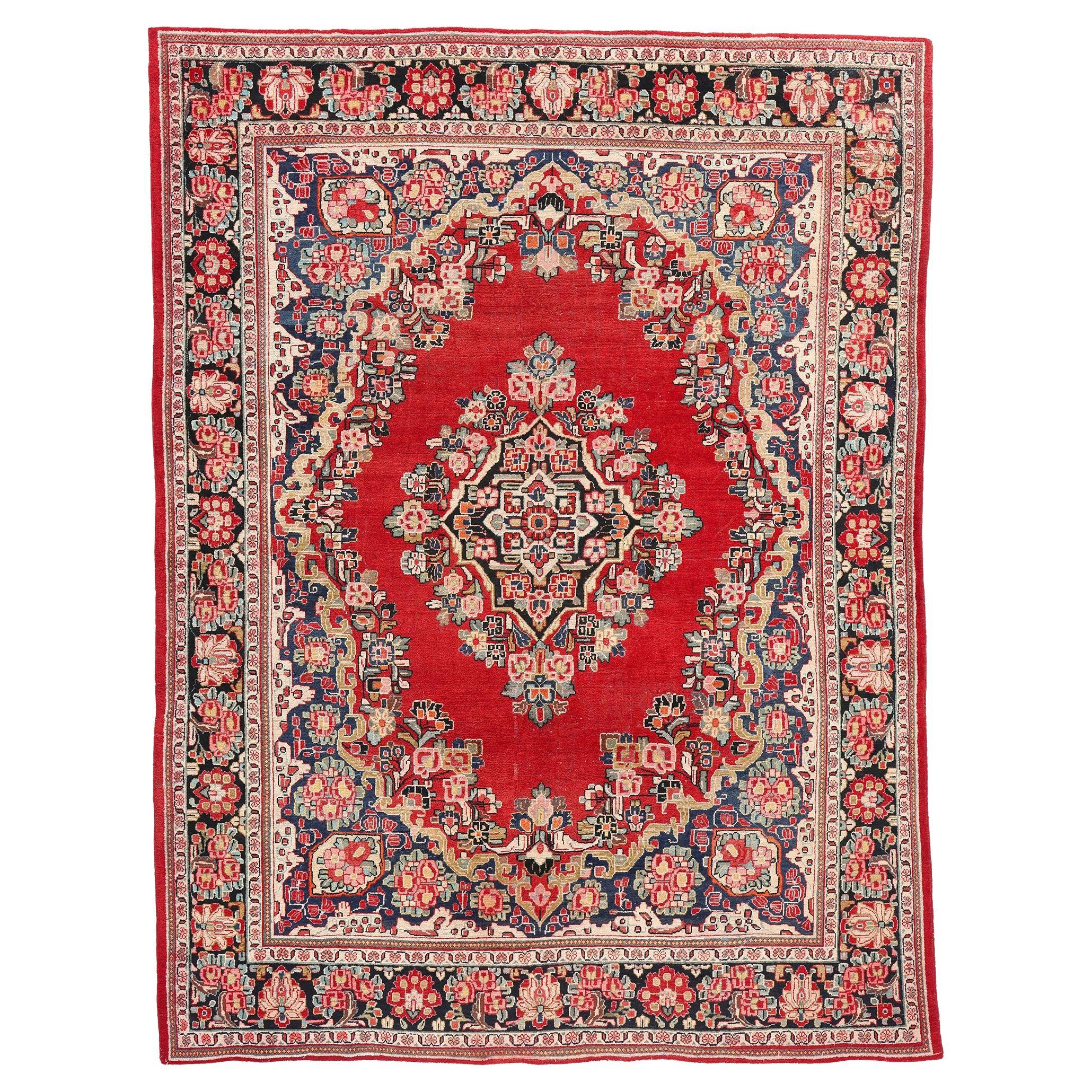 Antiker persischer Mahal-Teppich