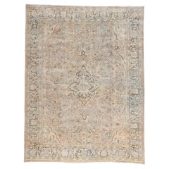 Antiker persischer Mahal-Teppich, schlichter, eleganter, luxuriöser Teppich, Quiet Sophistication