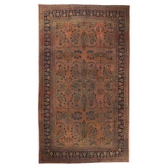 Antique Persian Mahal Hotel Lobby Size Rug
