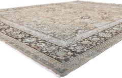 Antique Persian Mahal Rug, Rustic and Refined Meets Laid-Back Luxury