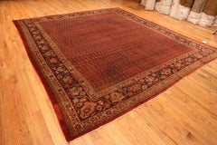 Antique Persian Mahal Rug. Size: 11 ft 6 in x 12 ft 10 in