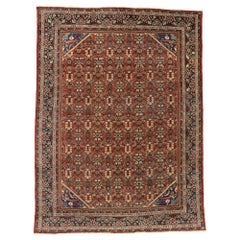 Antique Persian Mahal Rug with Traditional Style