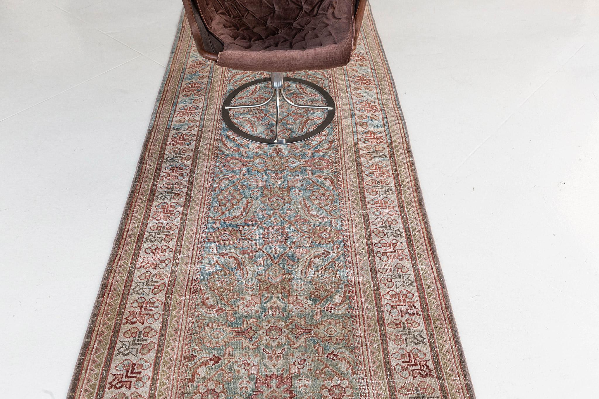 Early 20th Century Antique Persian Mahal Runner 26808 For Sale