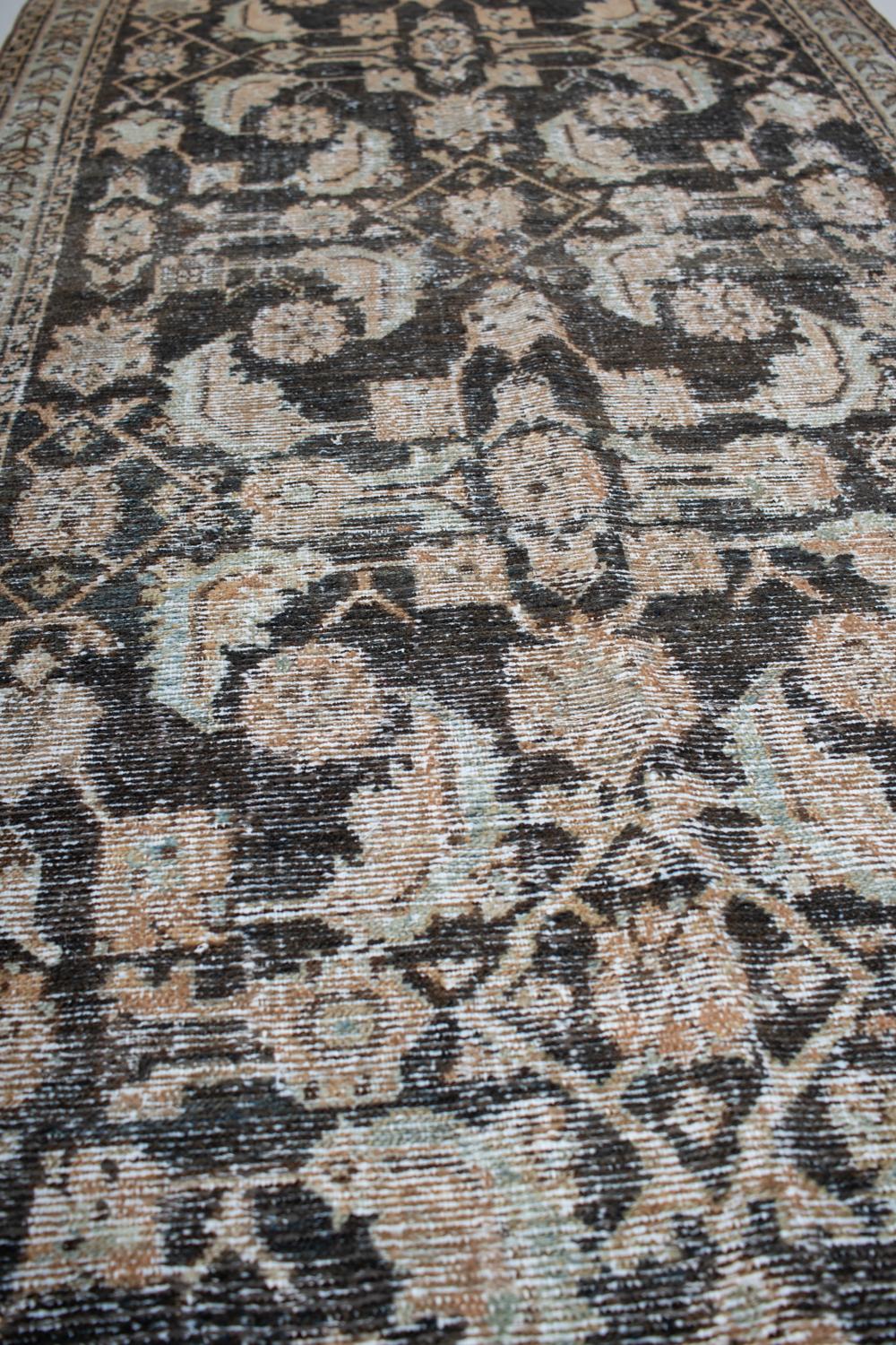 Antique Persian Mahal Runner Rug 1