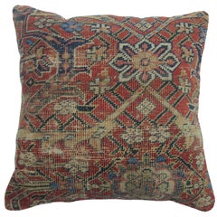 Traditional Shabby Chic Vintage Persian Mahal Rug Pillow