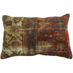 Antique Persian Mahal Shabby Chic Rug Pillow