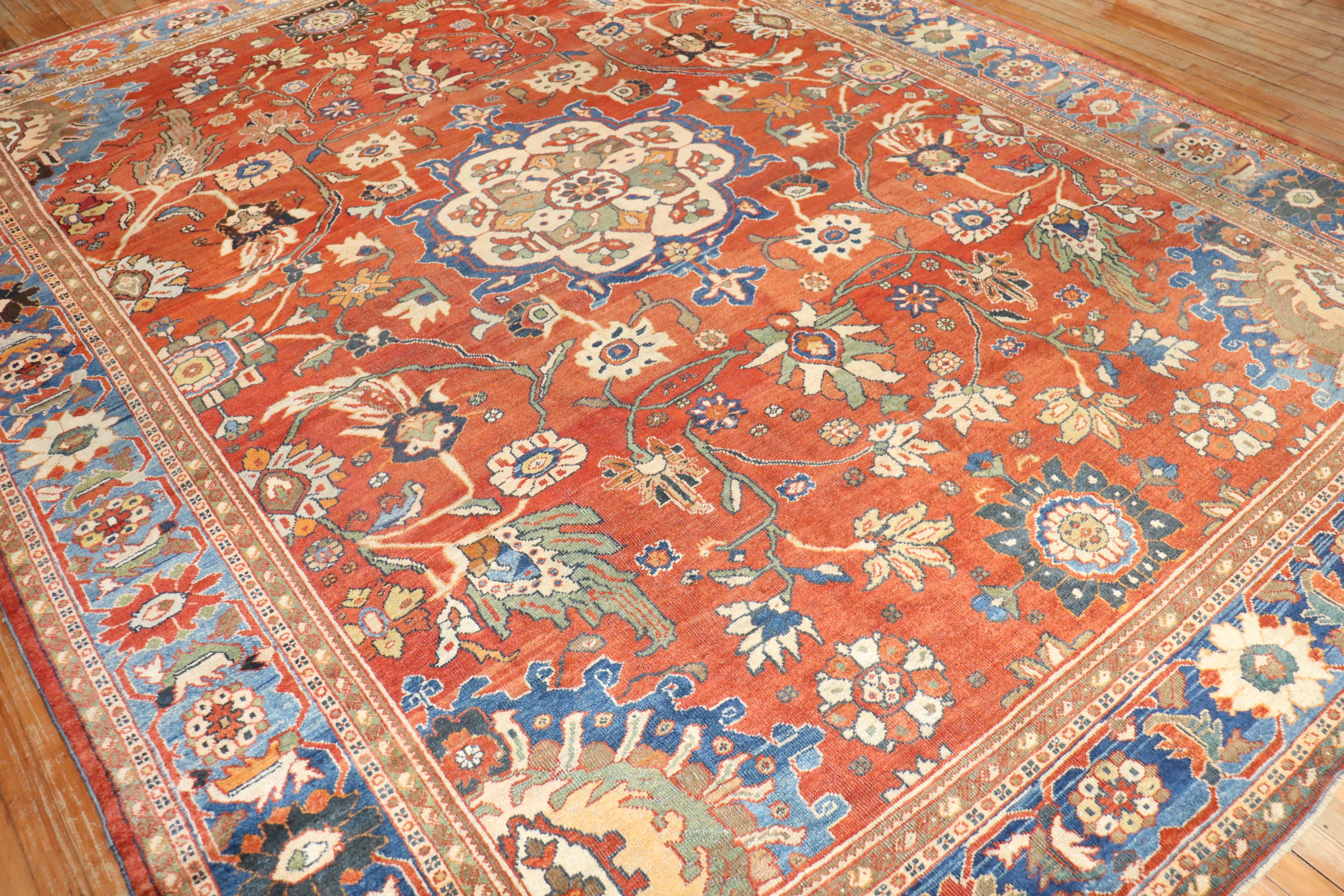  Antique Persian Mahal Sultanabad Rug For Sale 3