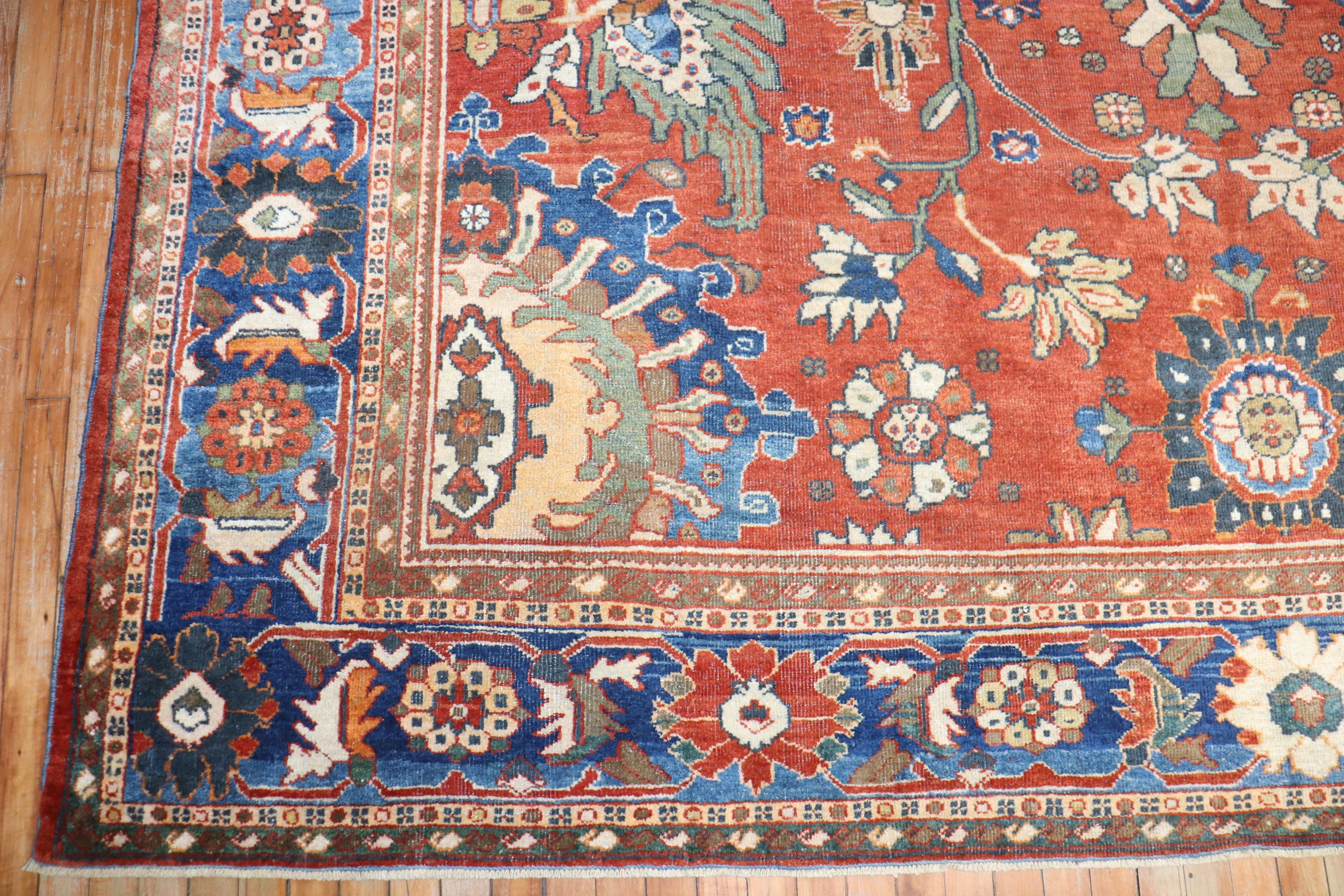  Antique Persian Mahal Sultanabad Rug For Sale 4