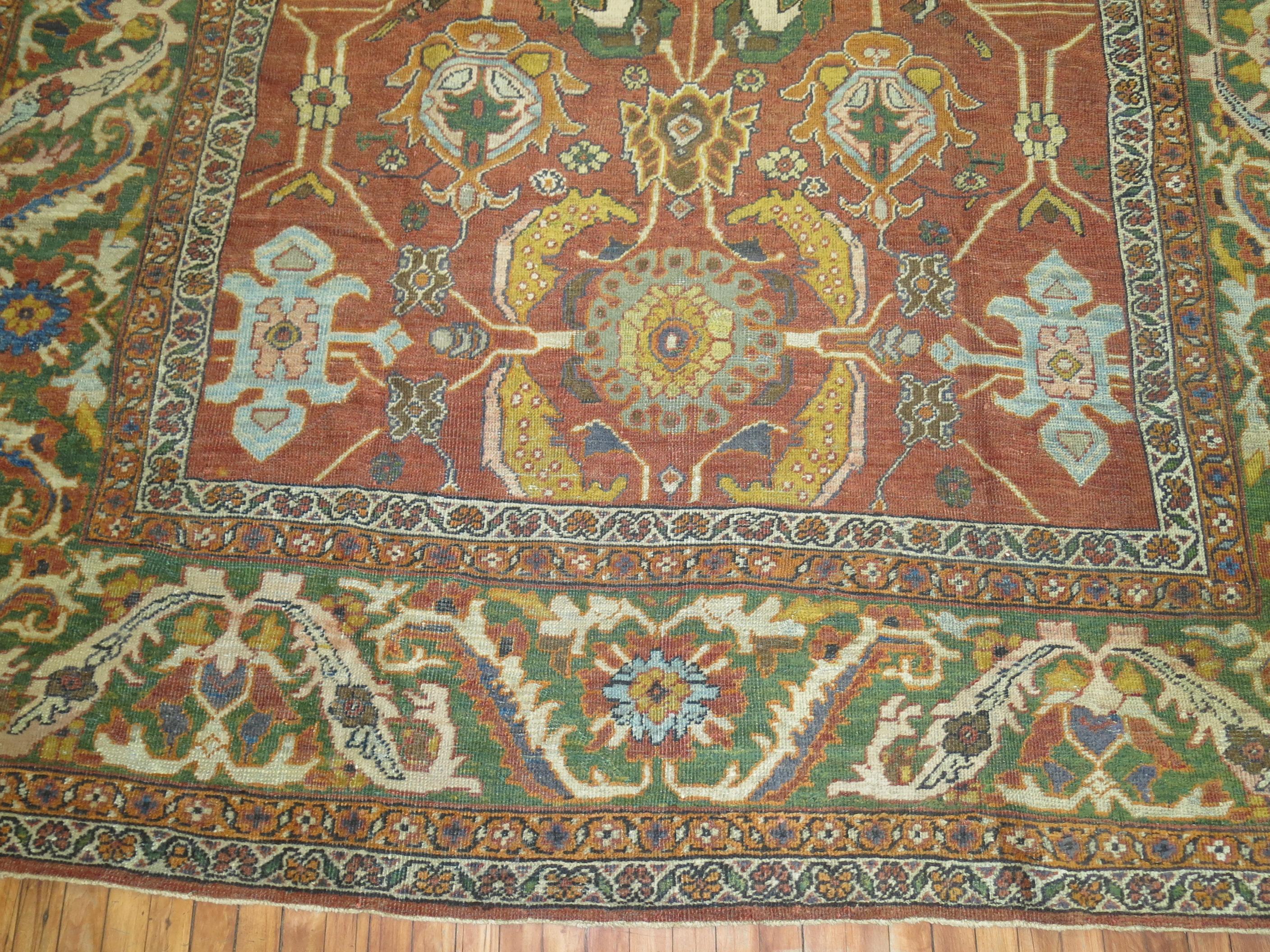Antique Persian Mahal Sultanabad Rug For Sale 5