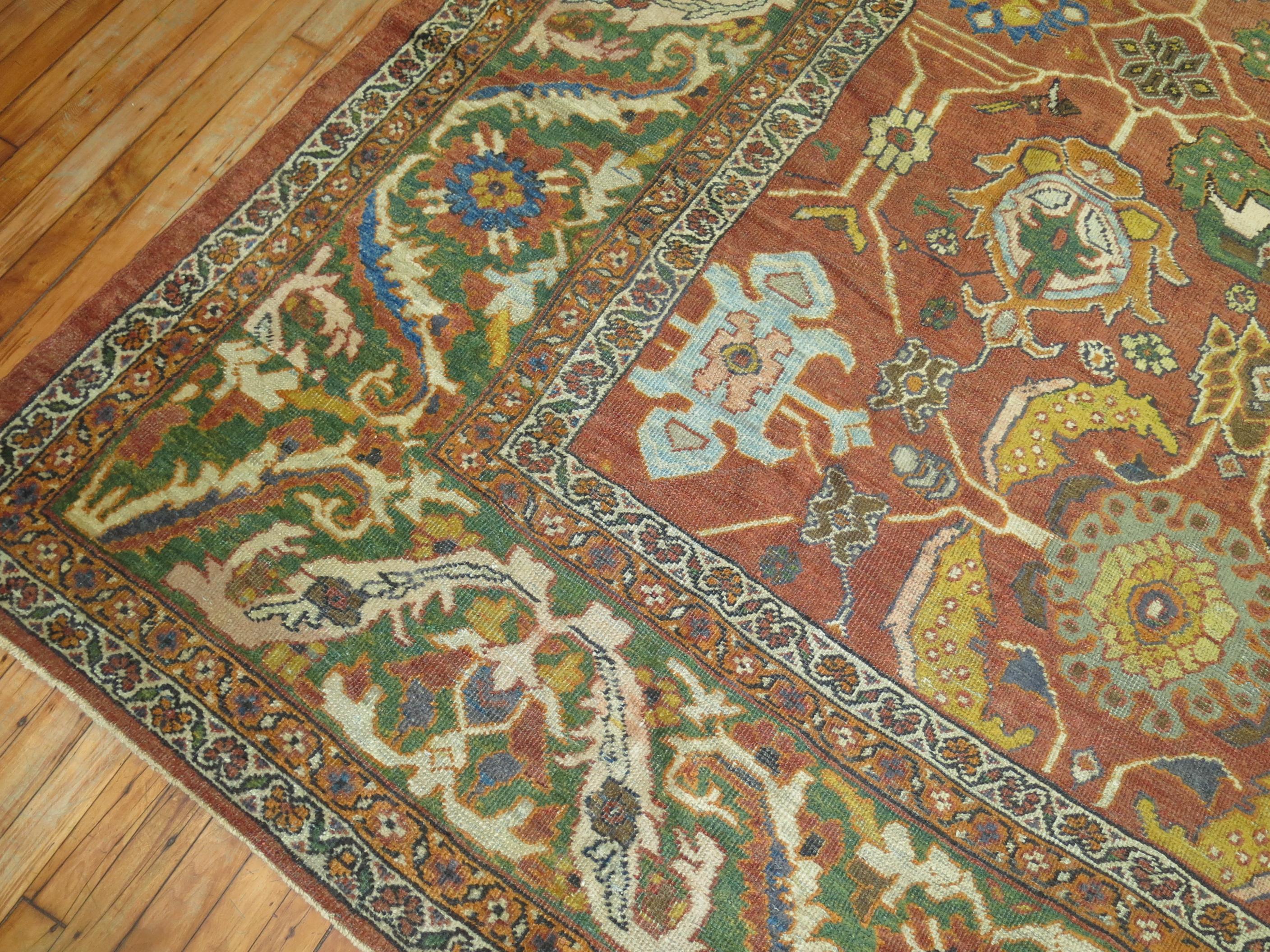 Antique Persian Mahal Sultanabad Rug For Sale 6