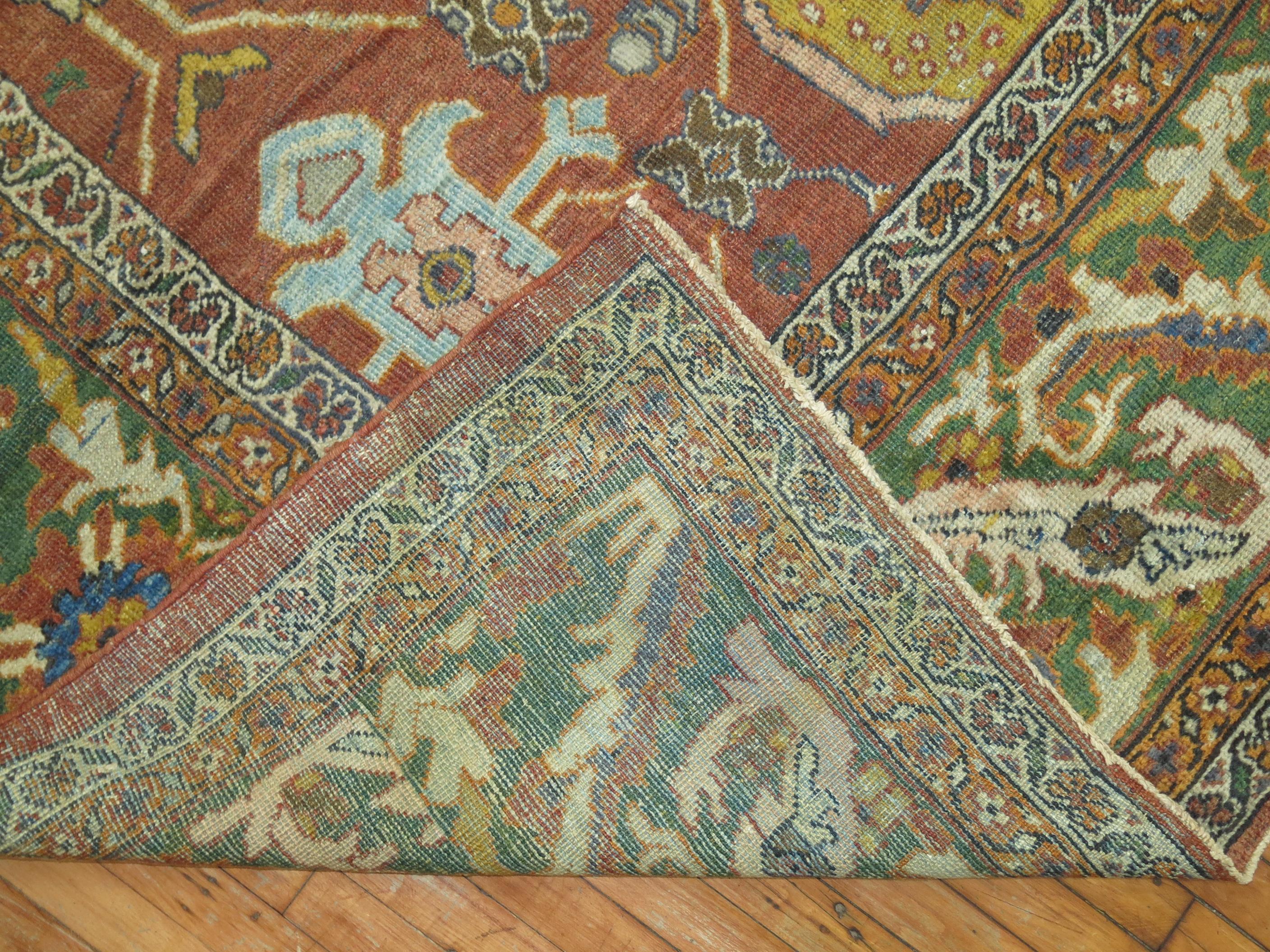 Antique Persian Mahal Sultanabad Rug For Sale 7