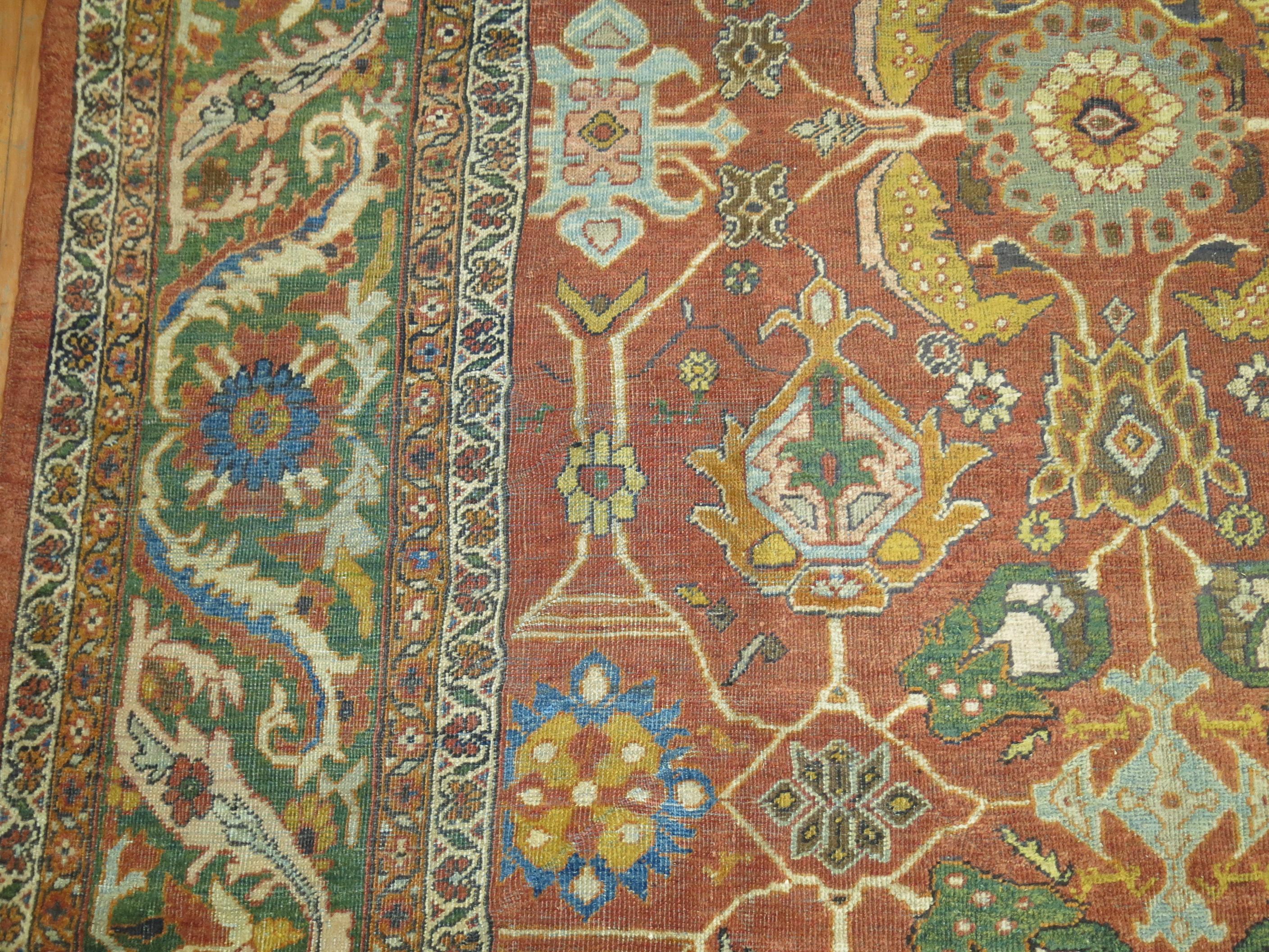 Antique Persian Mahal Sultanabad Rug For Sale 8