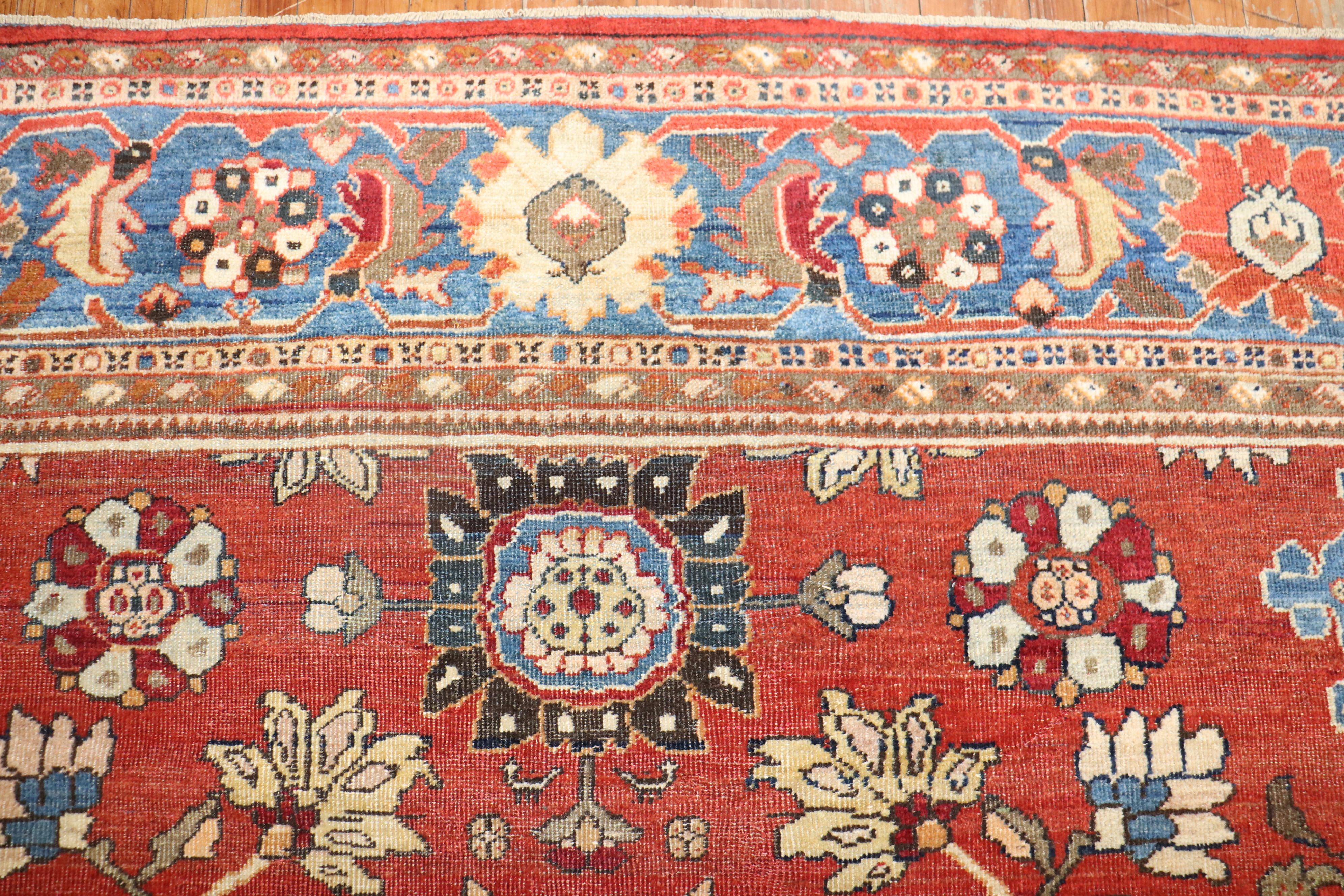 20th Century  Antique Persian Mahal Sultanabad Rug For Sale