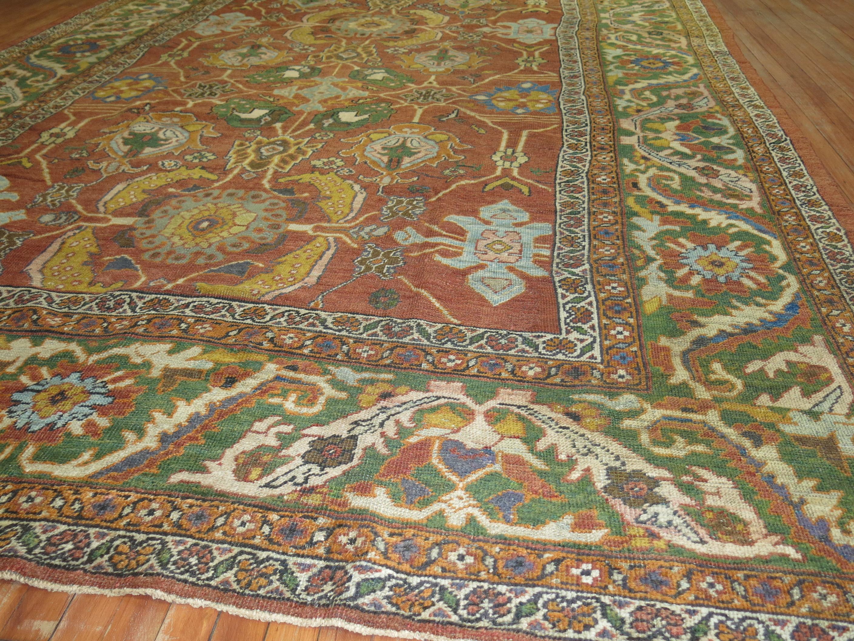 Antiker persischer Mahal Sultanabad-Teppich im Angebot 1