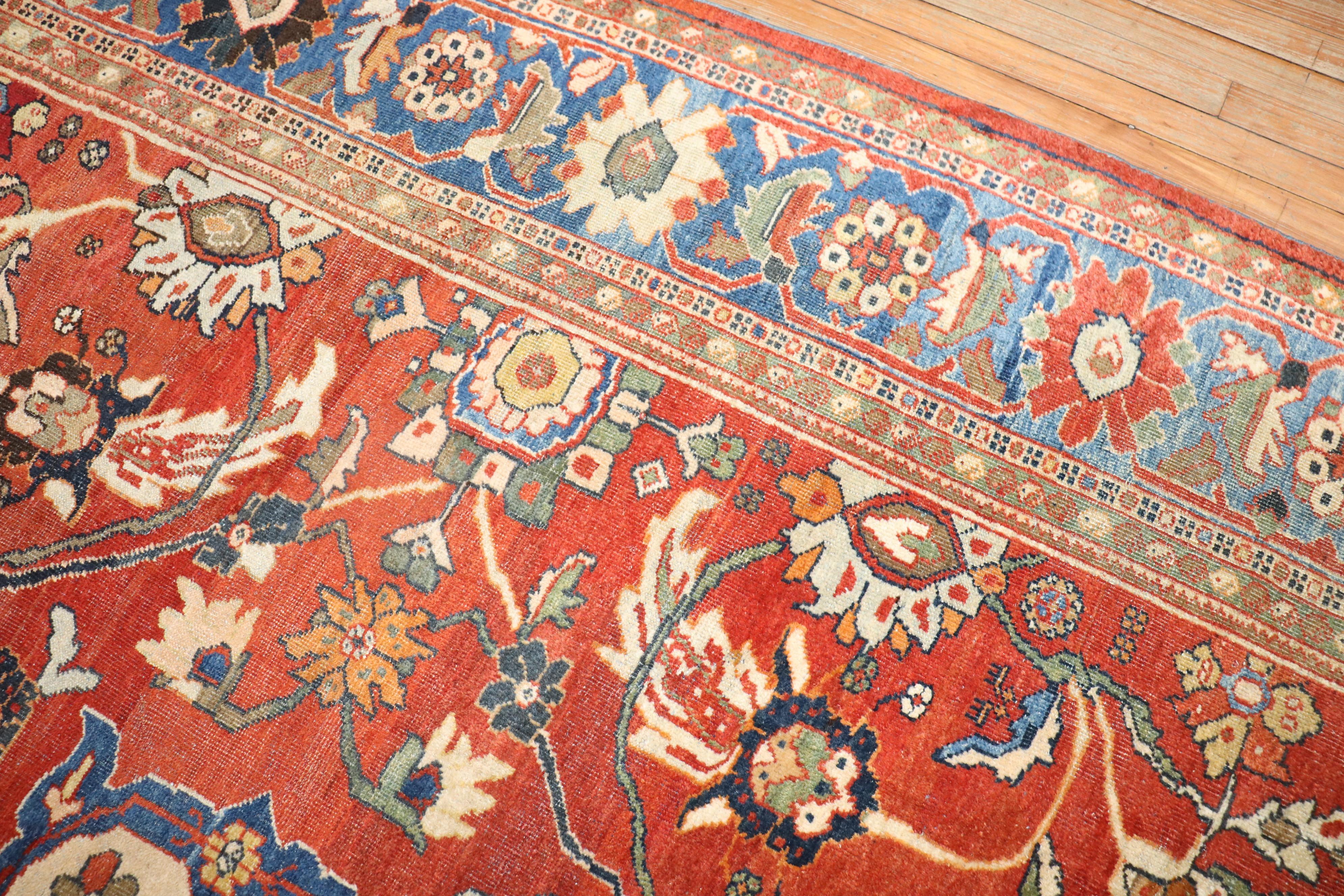  Antique Persian Mahal Sultanabad Rug For Sale 1