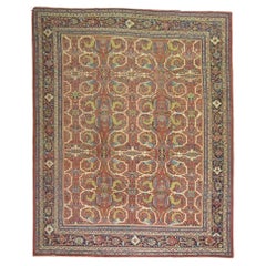  Antiker persischer Mahal Sultanabad-Teppich