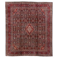 Antiker persischer Mahal traditioneller handgewebter, luxuriöser Multi-Teppich 12' X 13'-10" Größe