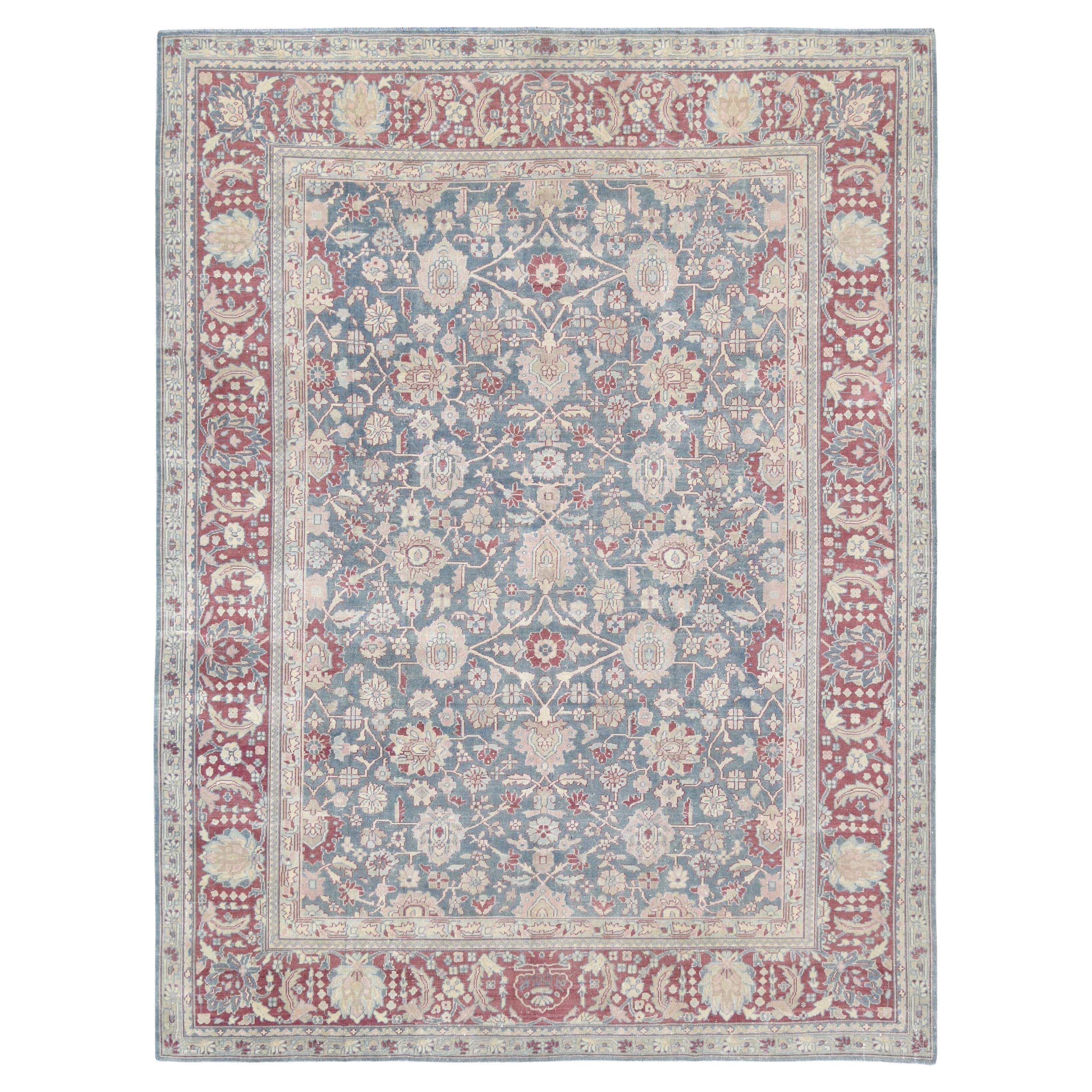 Antique Persian Mahal Wool Rug 8'9''x11'7''