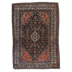 Antique Persian Malayar Oriental Wool Rug Circa 1930