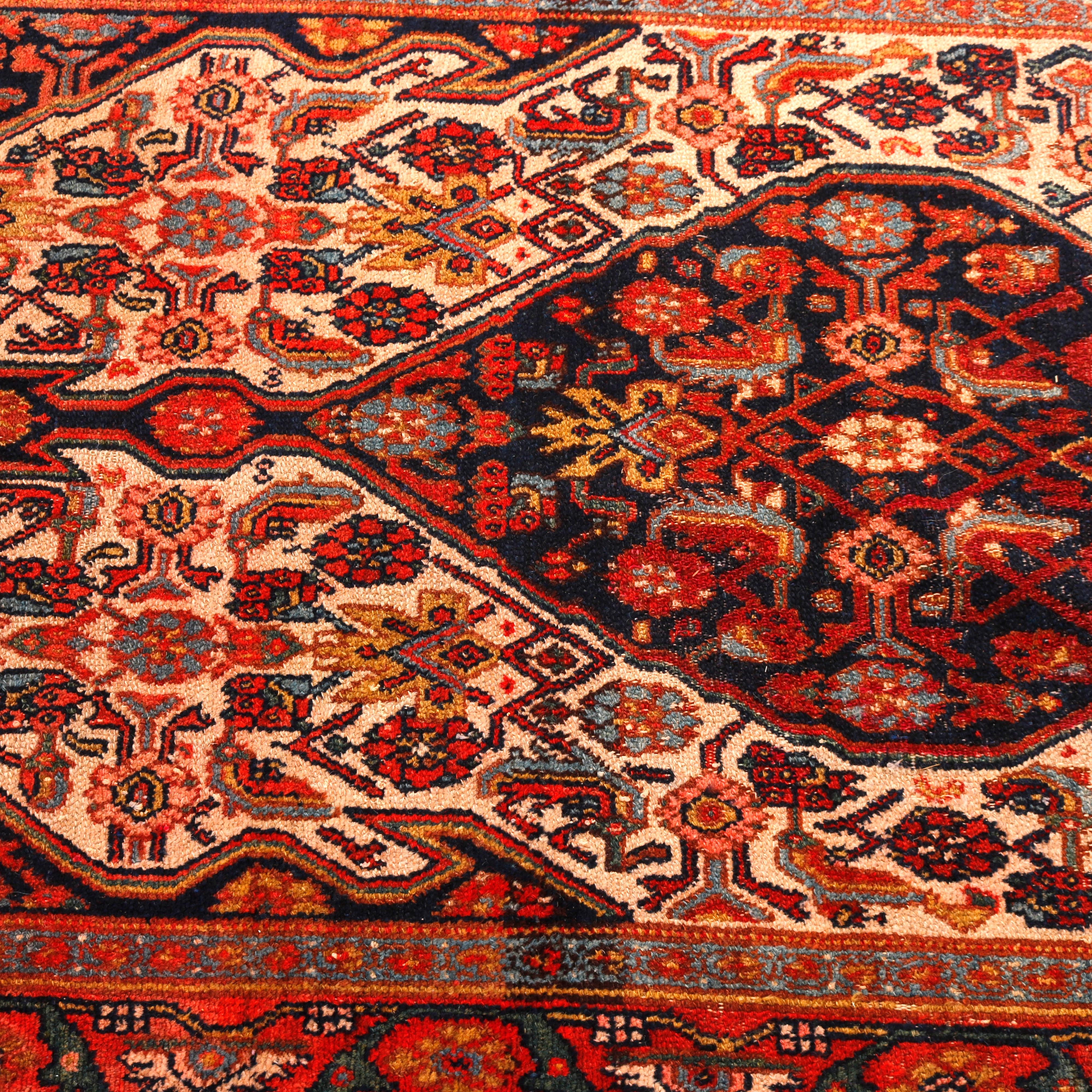 Antique Persian Malayar Oriental Wool Rug Runner, Circa 1920 2