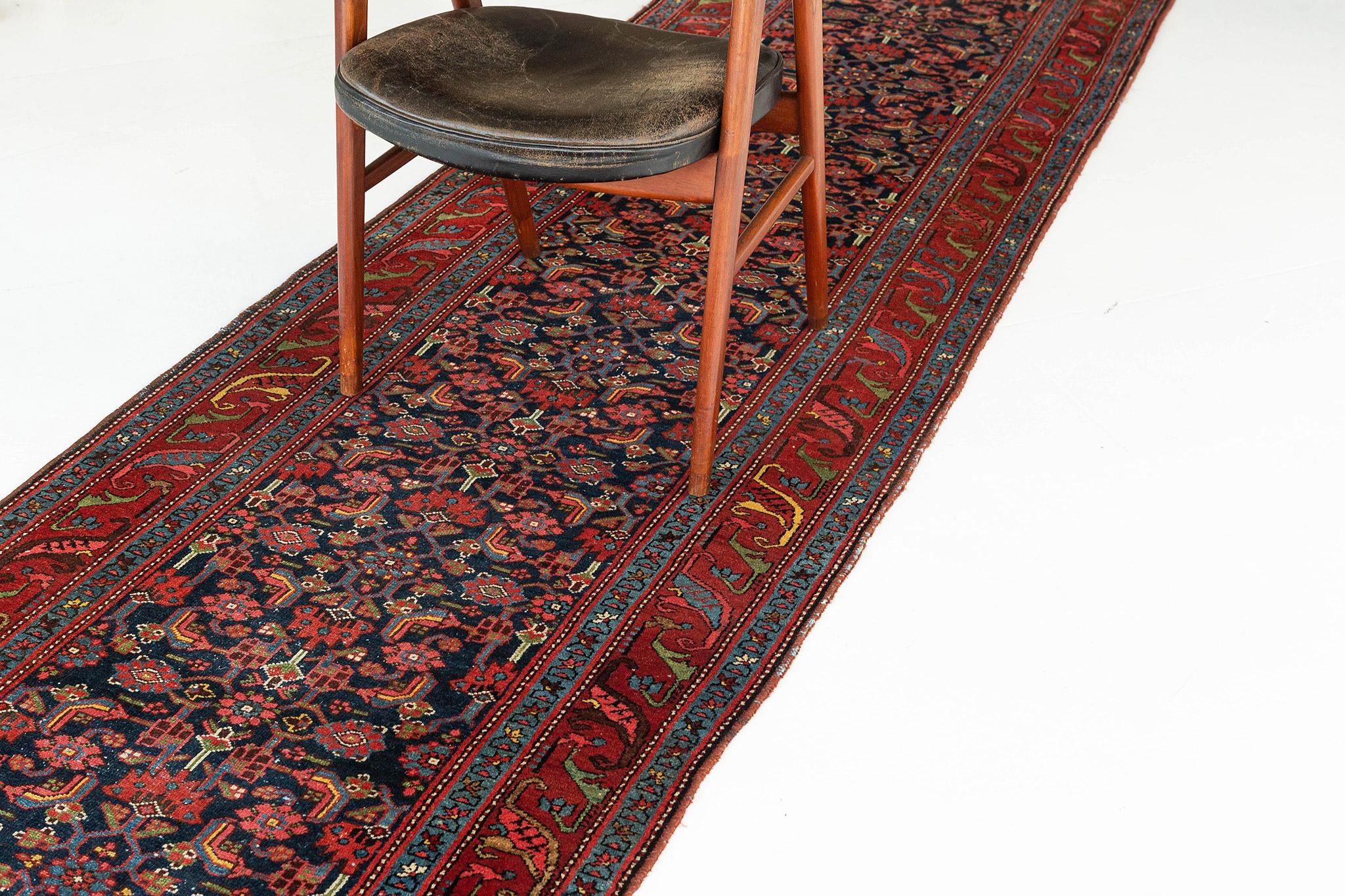 Hand-Knotted Antique Persian Malayer 26817 For Sale