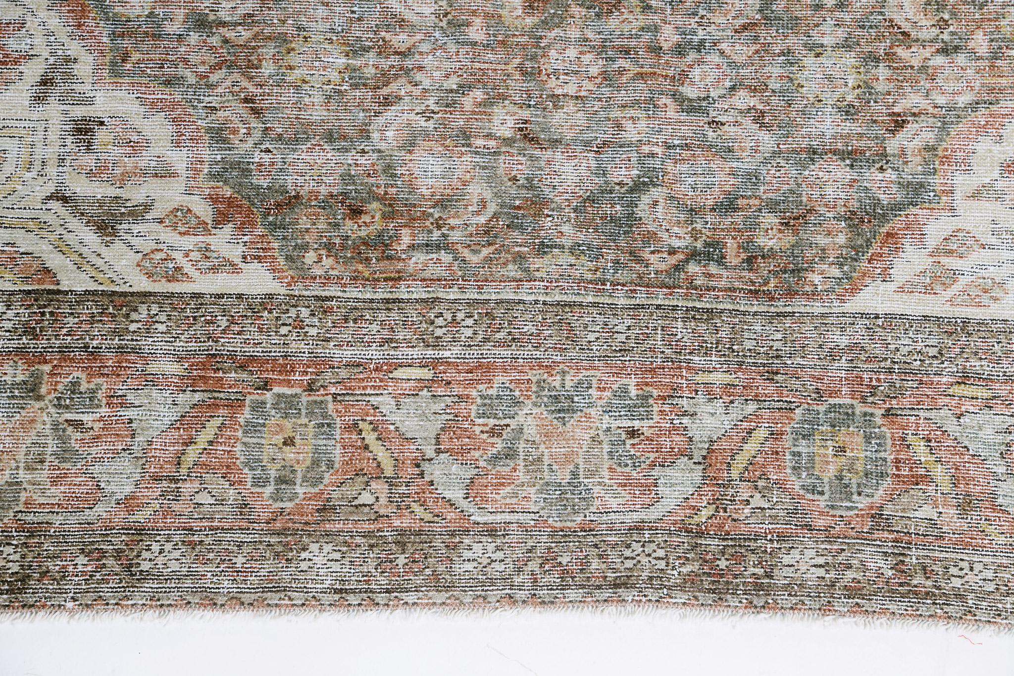 Wool Antique Persian Malayer 29677 For Sale
