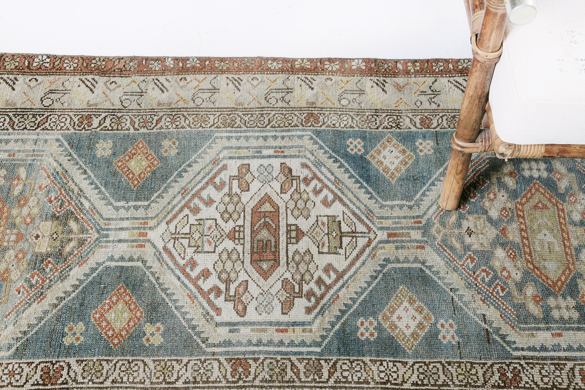 Hand-Knotted Antique Persian Malayer 29694 For Sale
