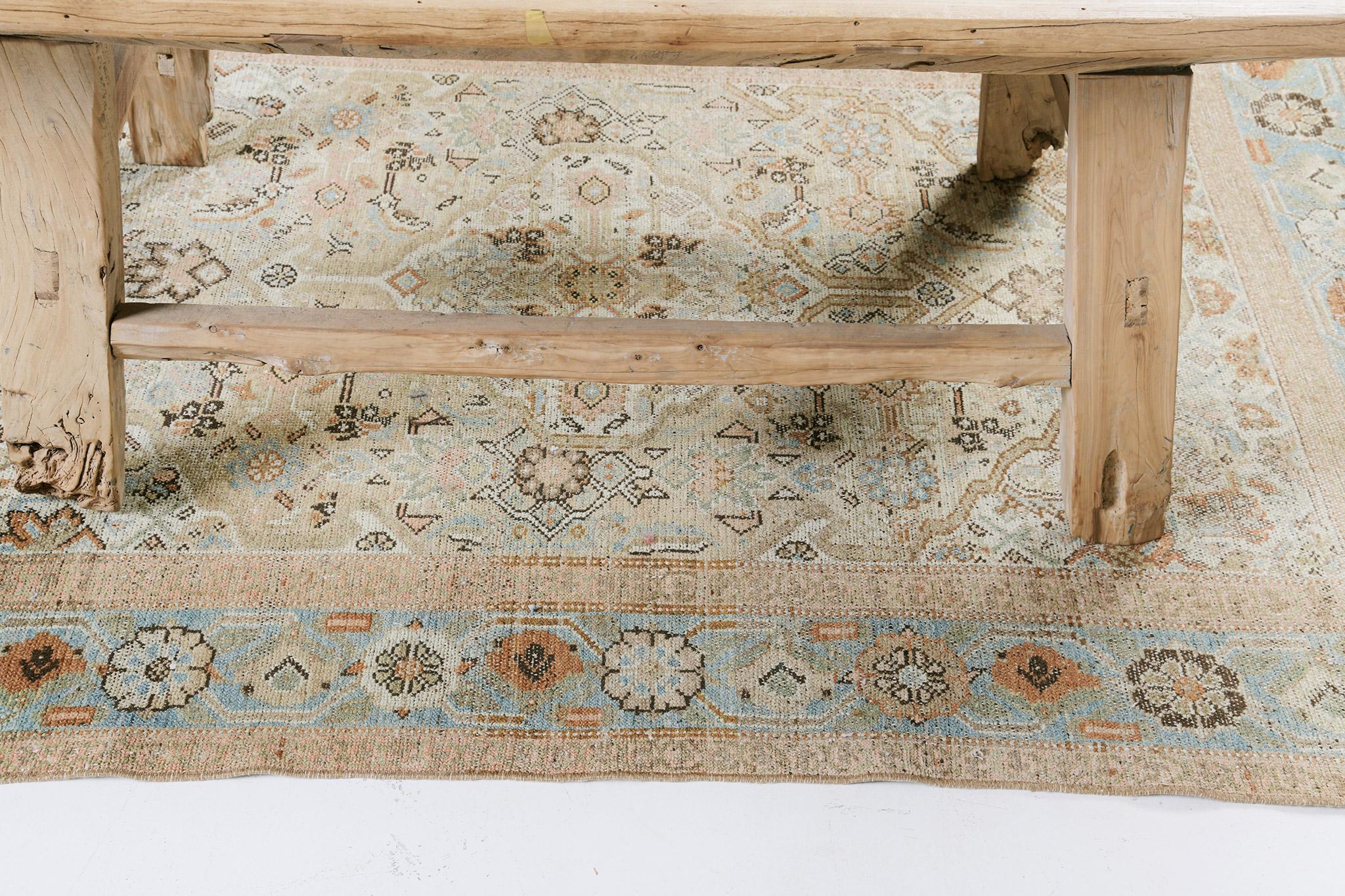 Hand-Knotted Antique Persian Malayer 29733 For Sale