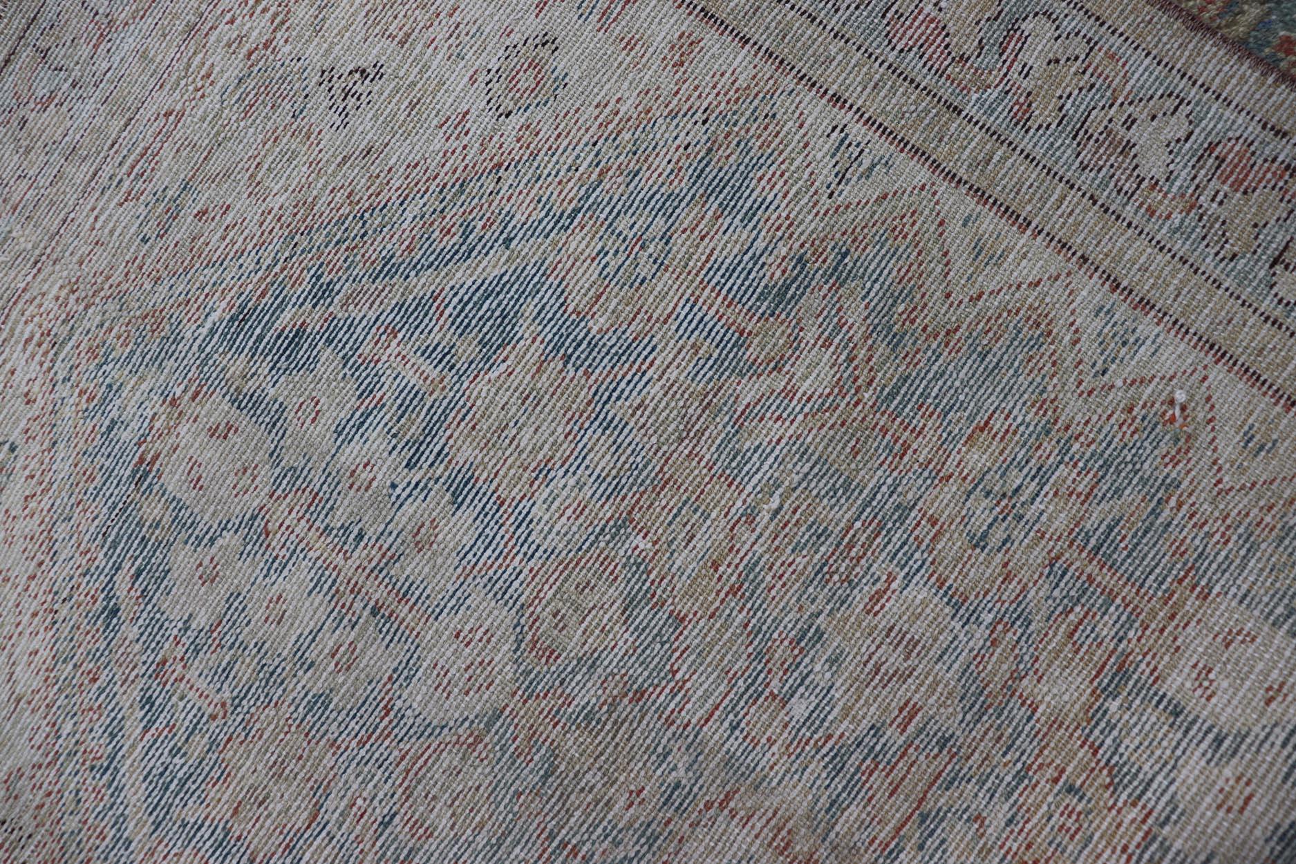 Antique Persian Malayer All-Over Designed Runner with Sub Geometric Motifs For Sale 3