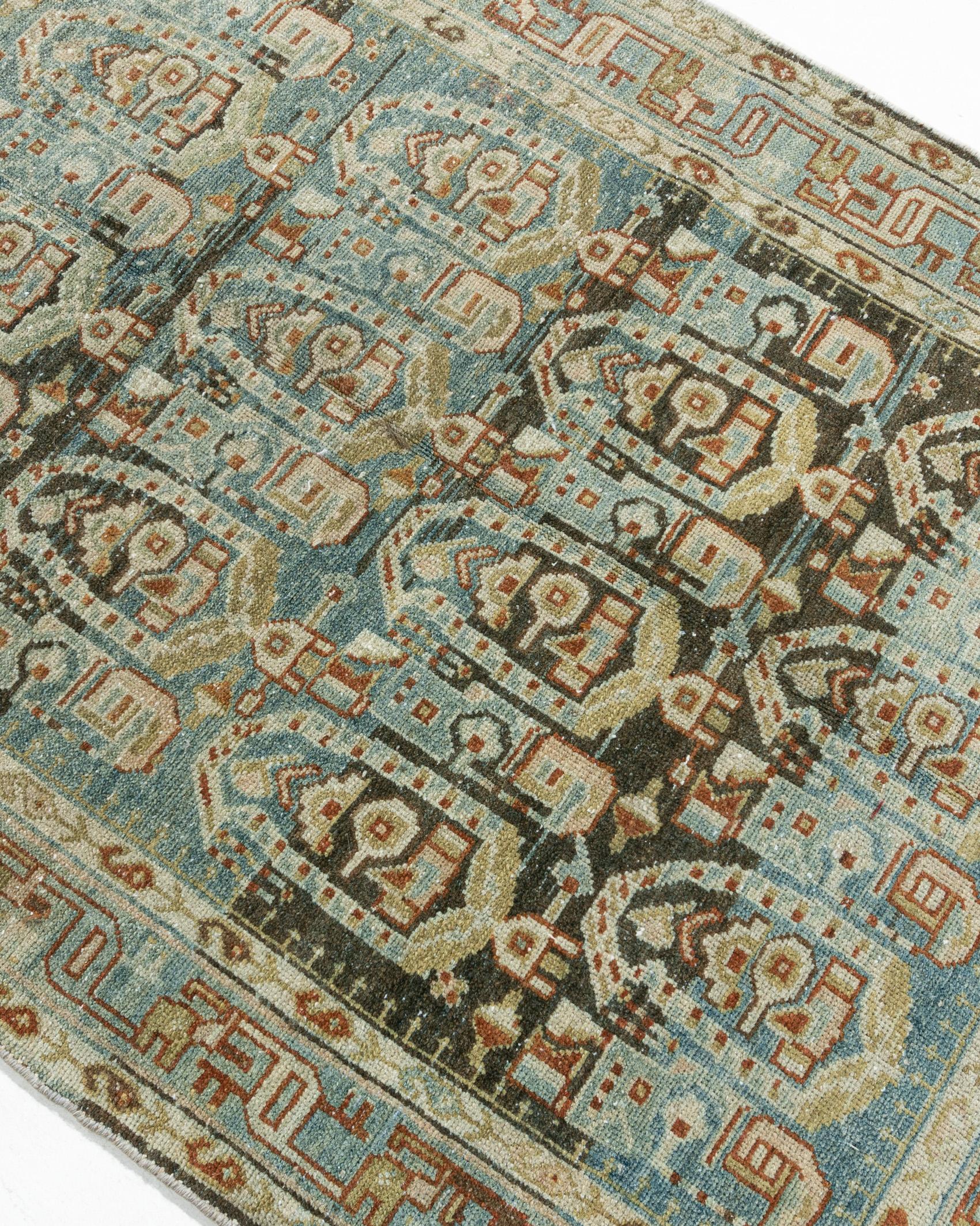 Antique Persian Malayer Area Rug 3'6 x 5' For Sale 3