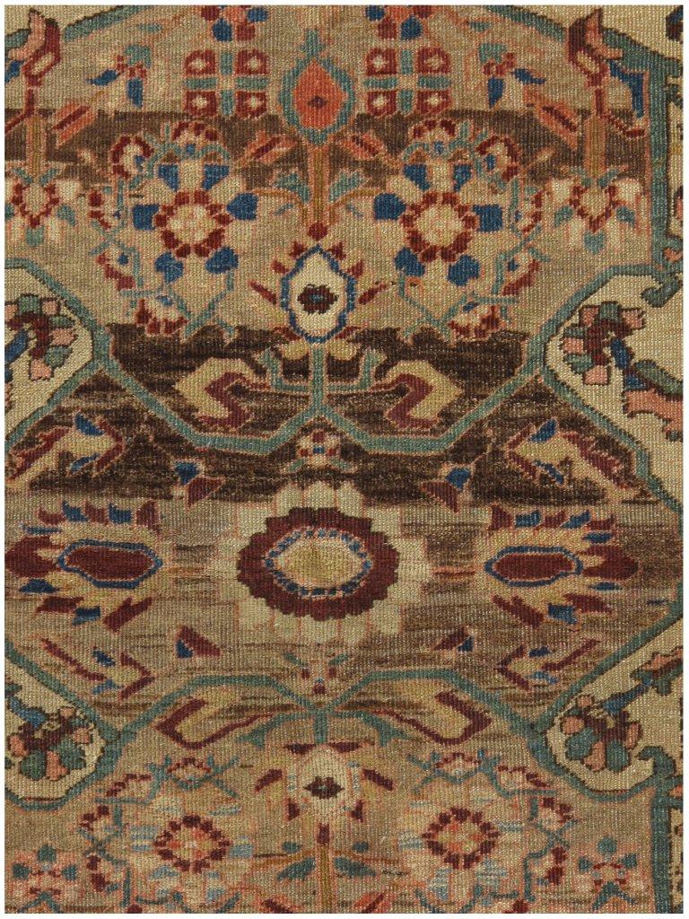 19th Century Antique Persian Malayer Area Rug  4'6 x 6'5 For Sale